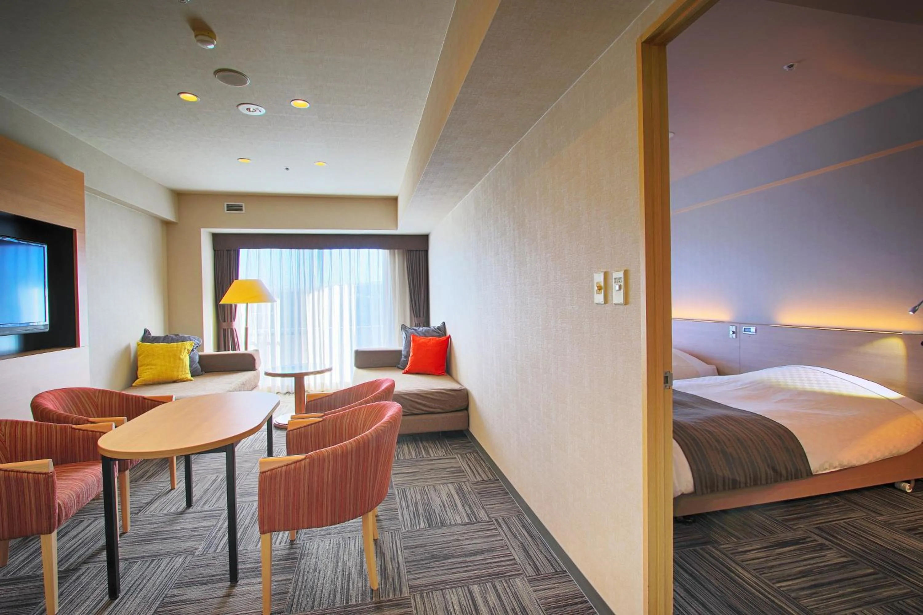 Photo of the whole room, Bed in Hotel Regina Kawaguchiko