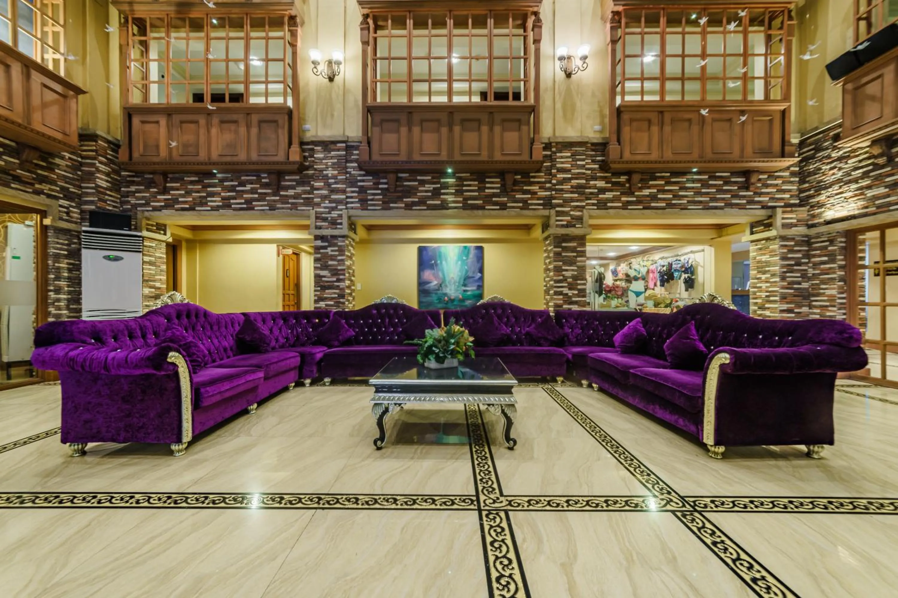 Lobby or reception in Villa Caceres Hotel