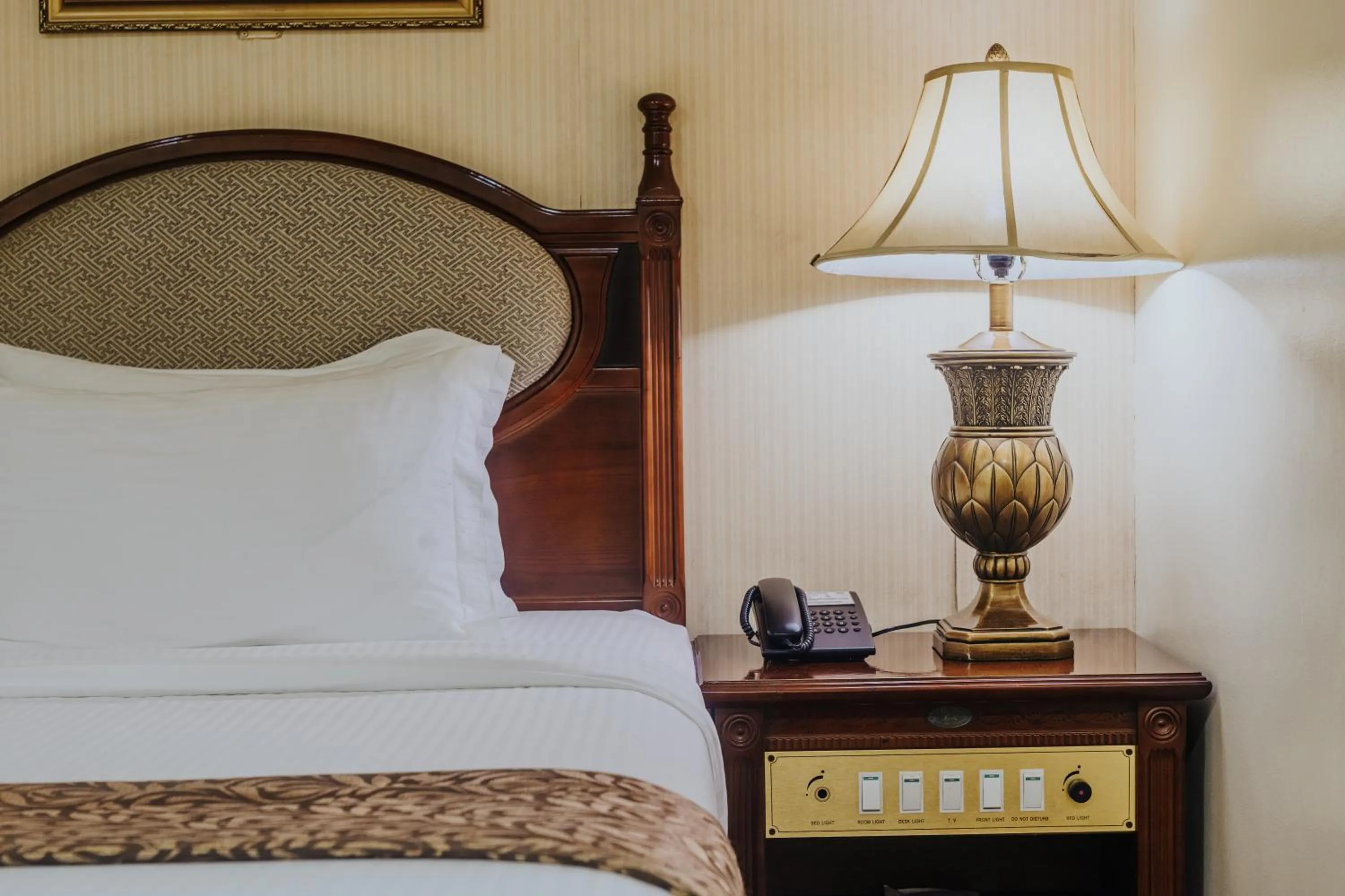 Bed in Villa Caceres Hotel