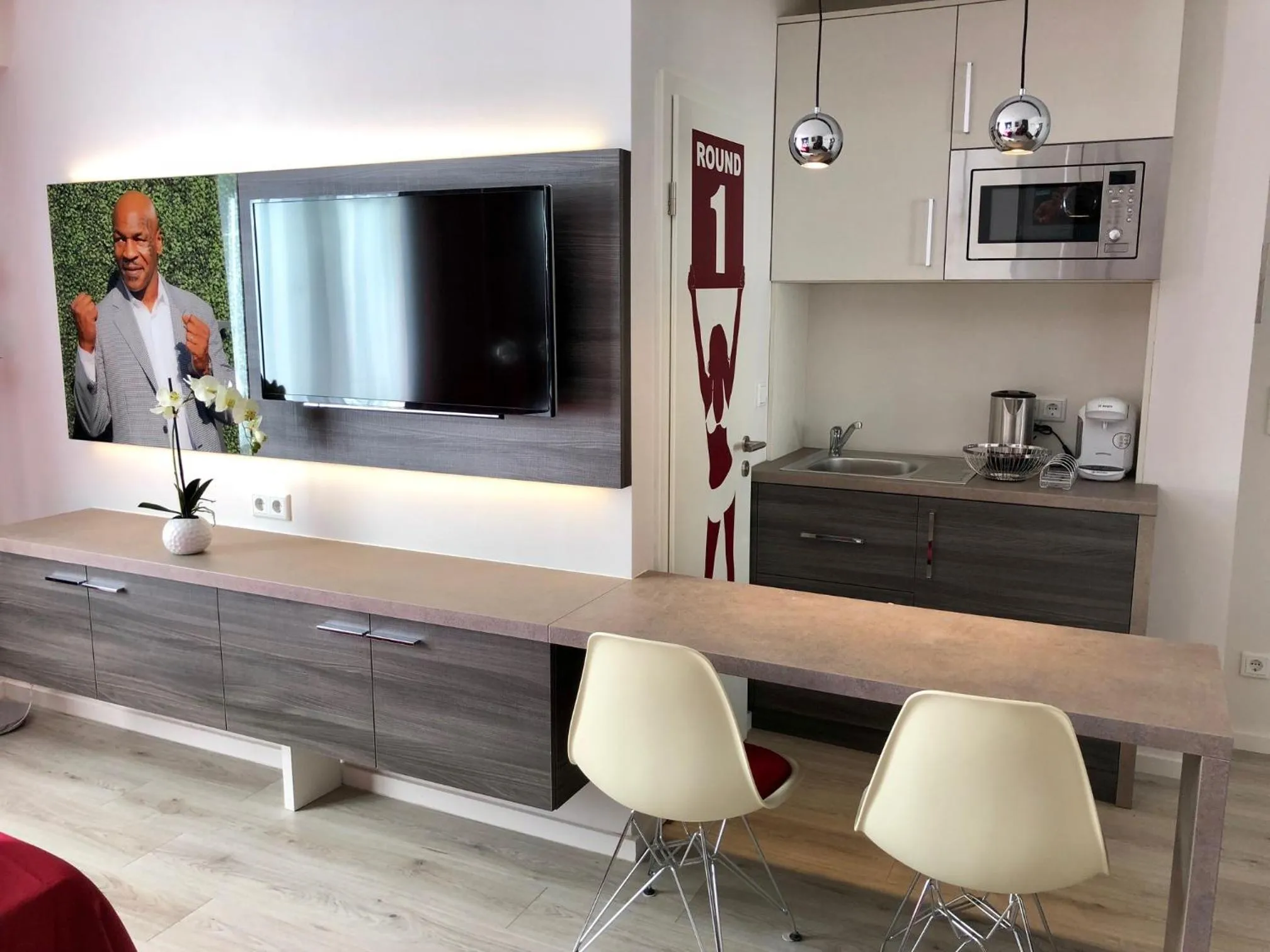 Kitchen or kitchenette in Star Apart Hotel Sachsenhausen