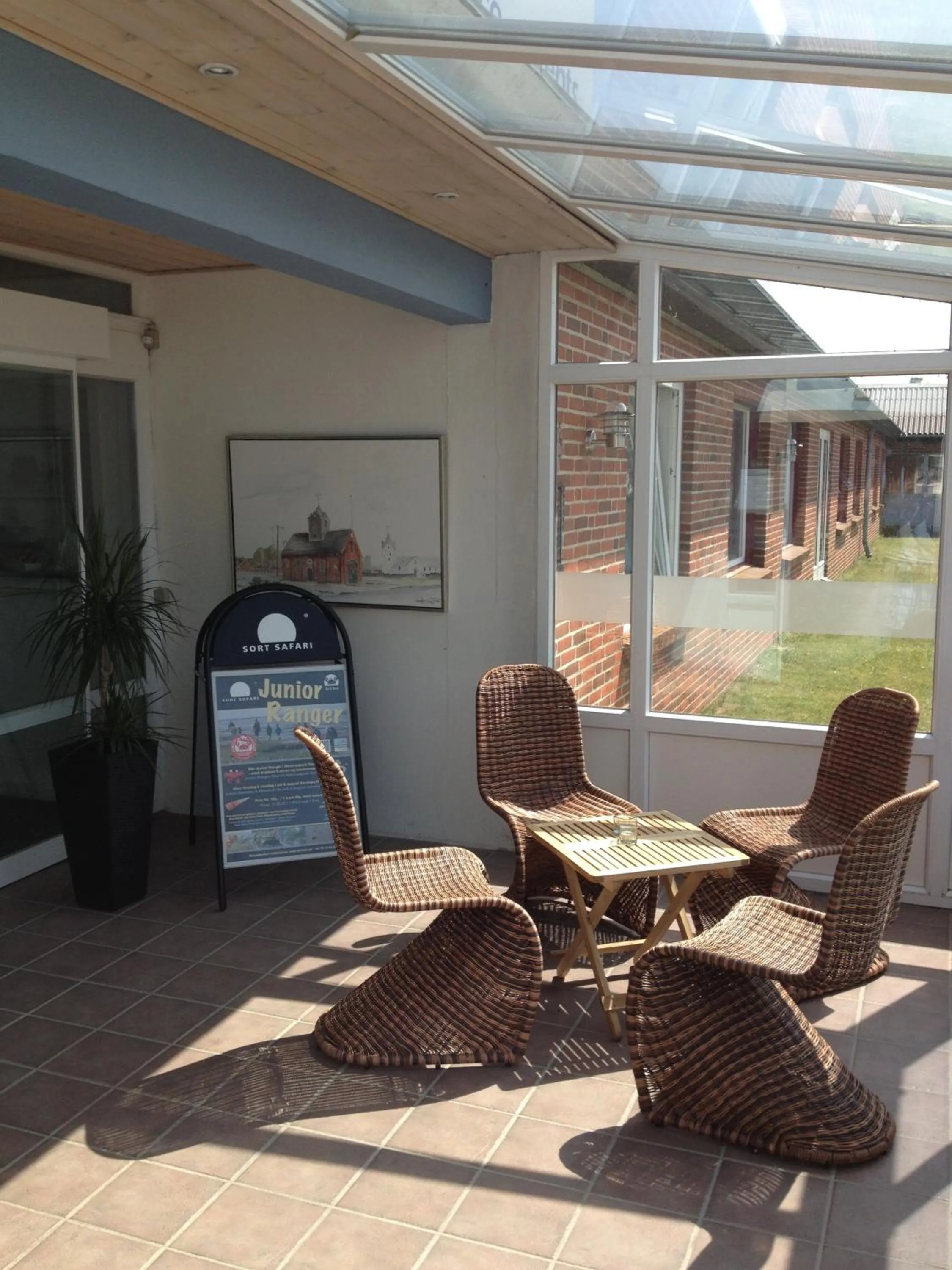 Seating area in Hotel Vadehavet