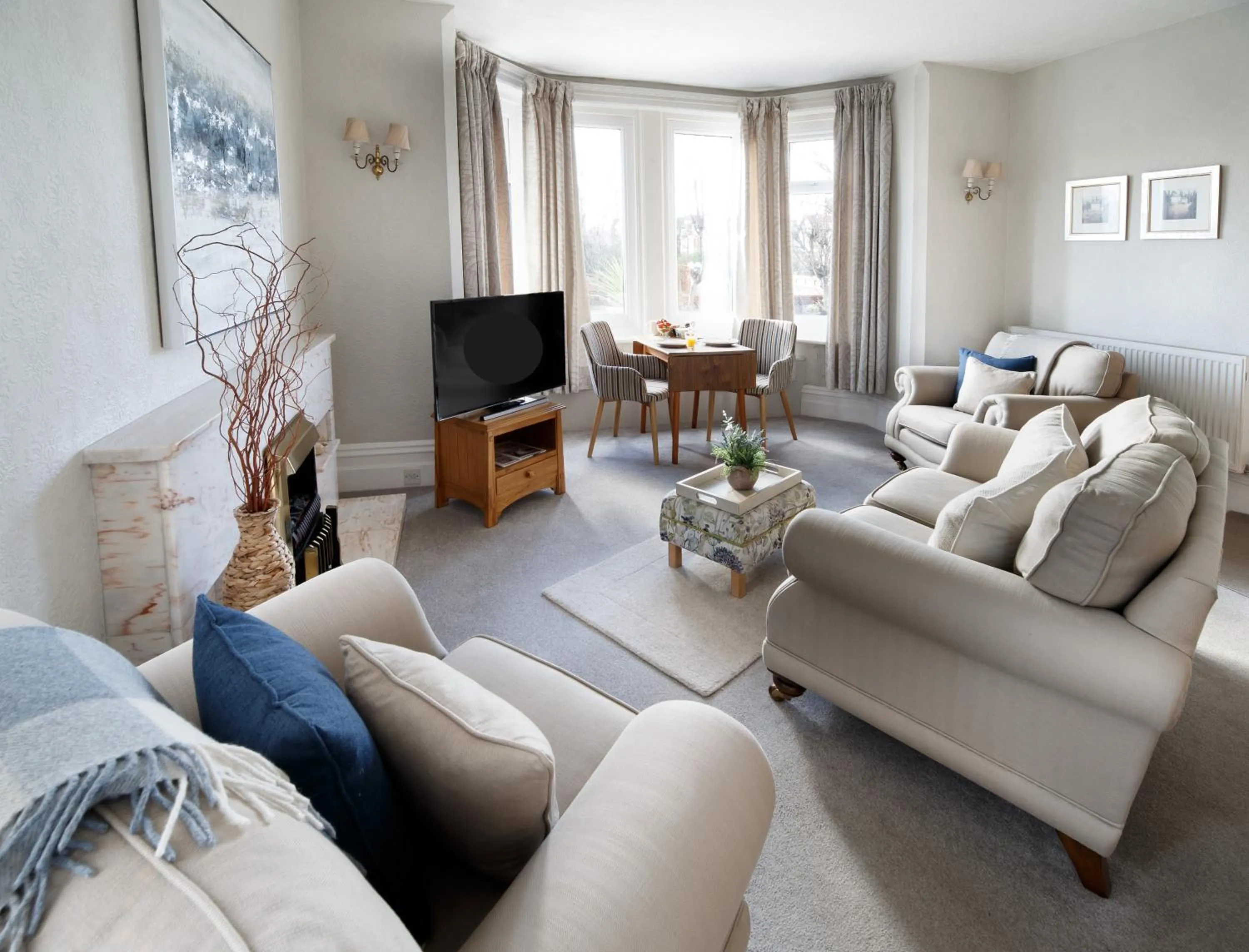 Living room in Mode - The Old School House