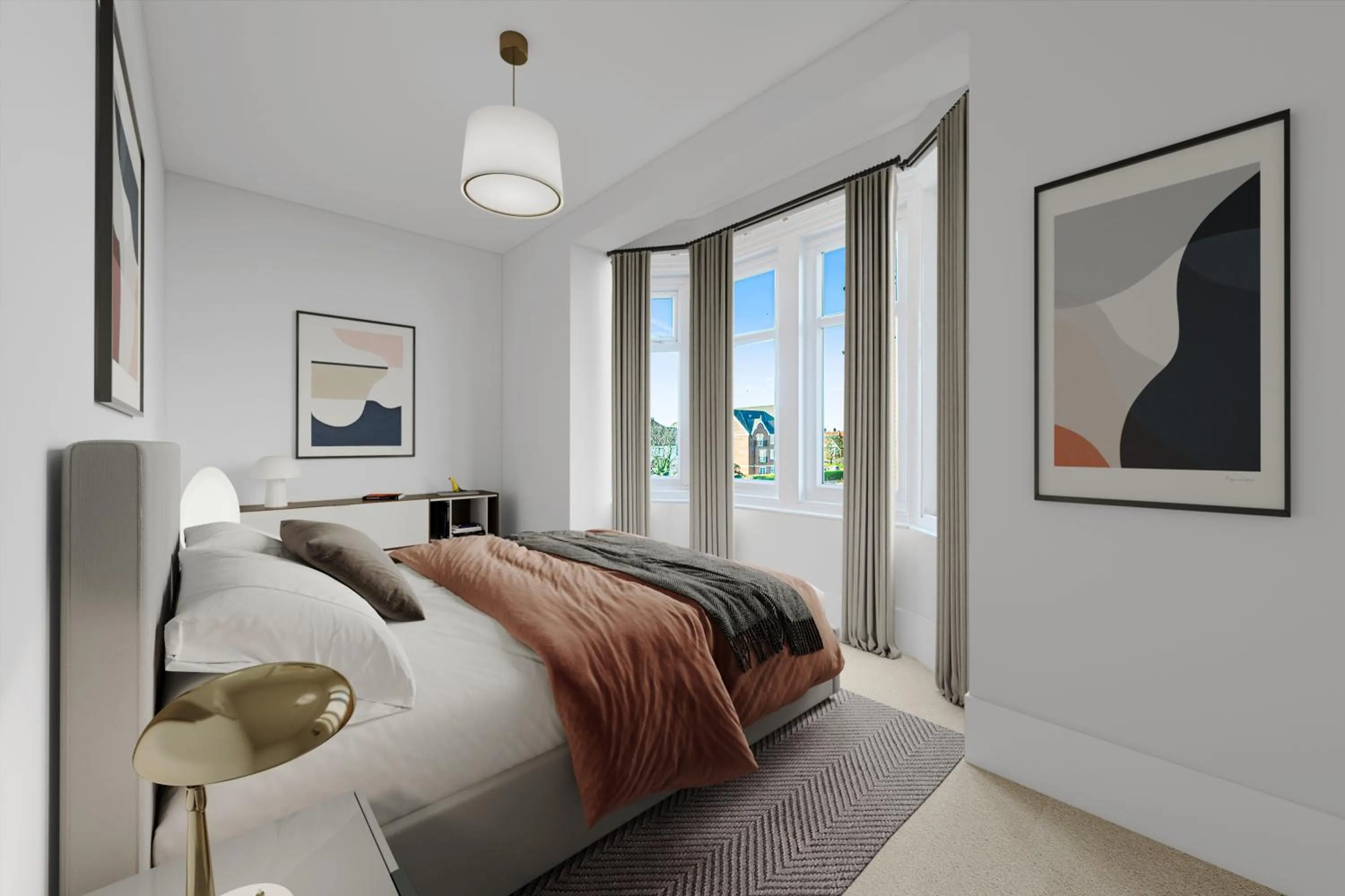 Bedroom in The Old School House - By Central Beach Leisure