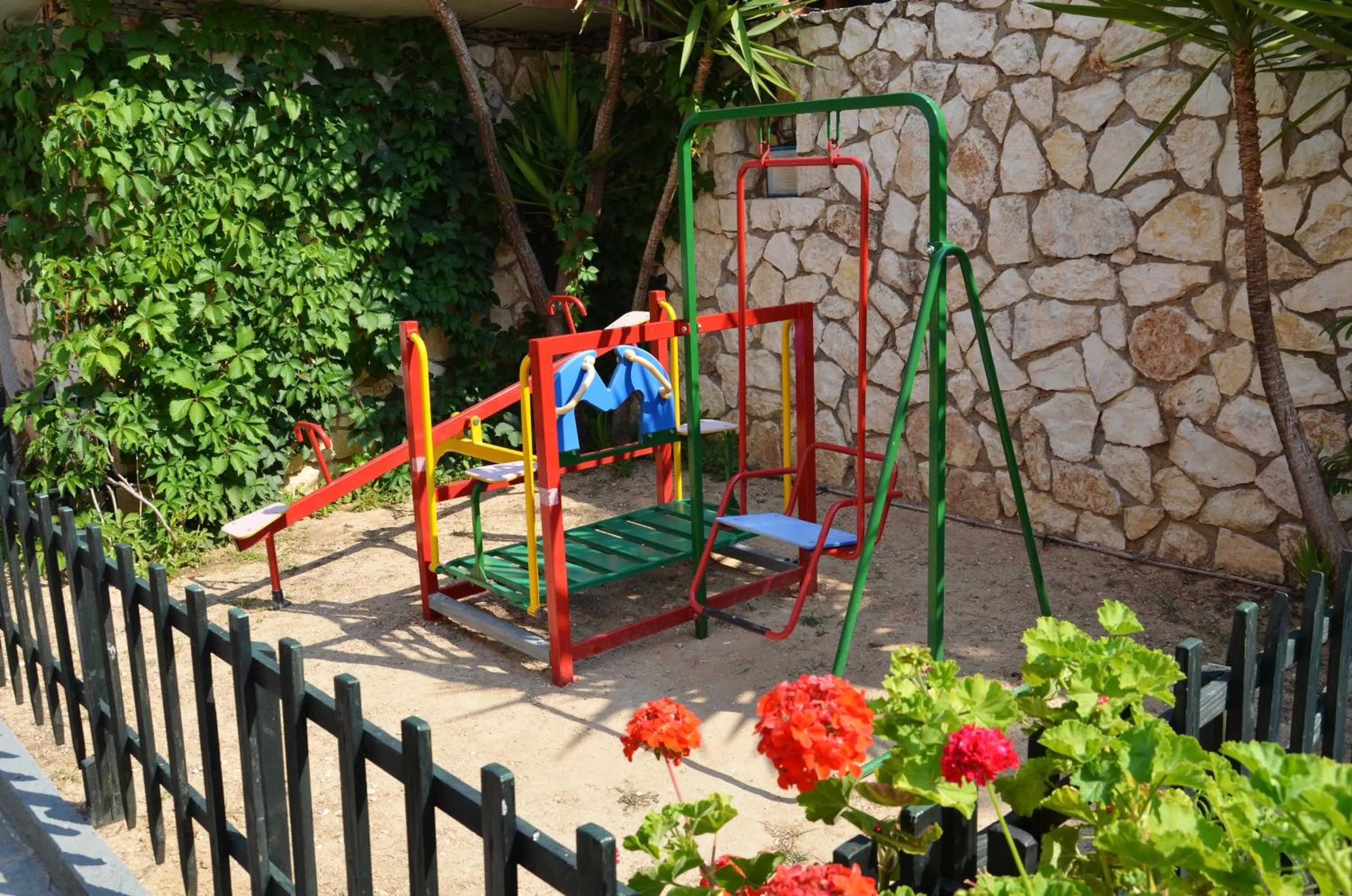 Children play ground in Nostos