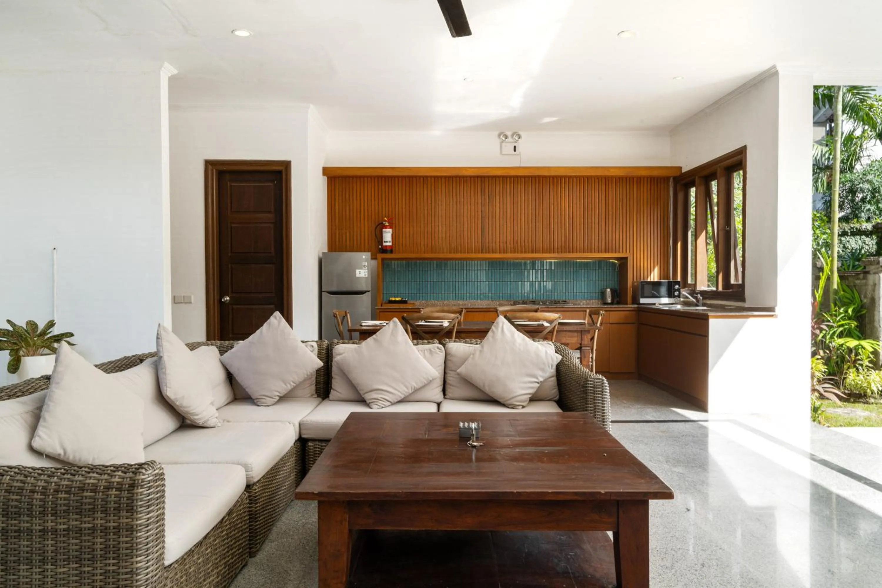 Living room in Kecapi Villa Seminyak by Ini Vie Hospitality