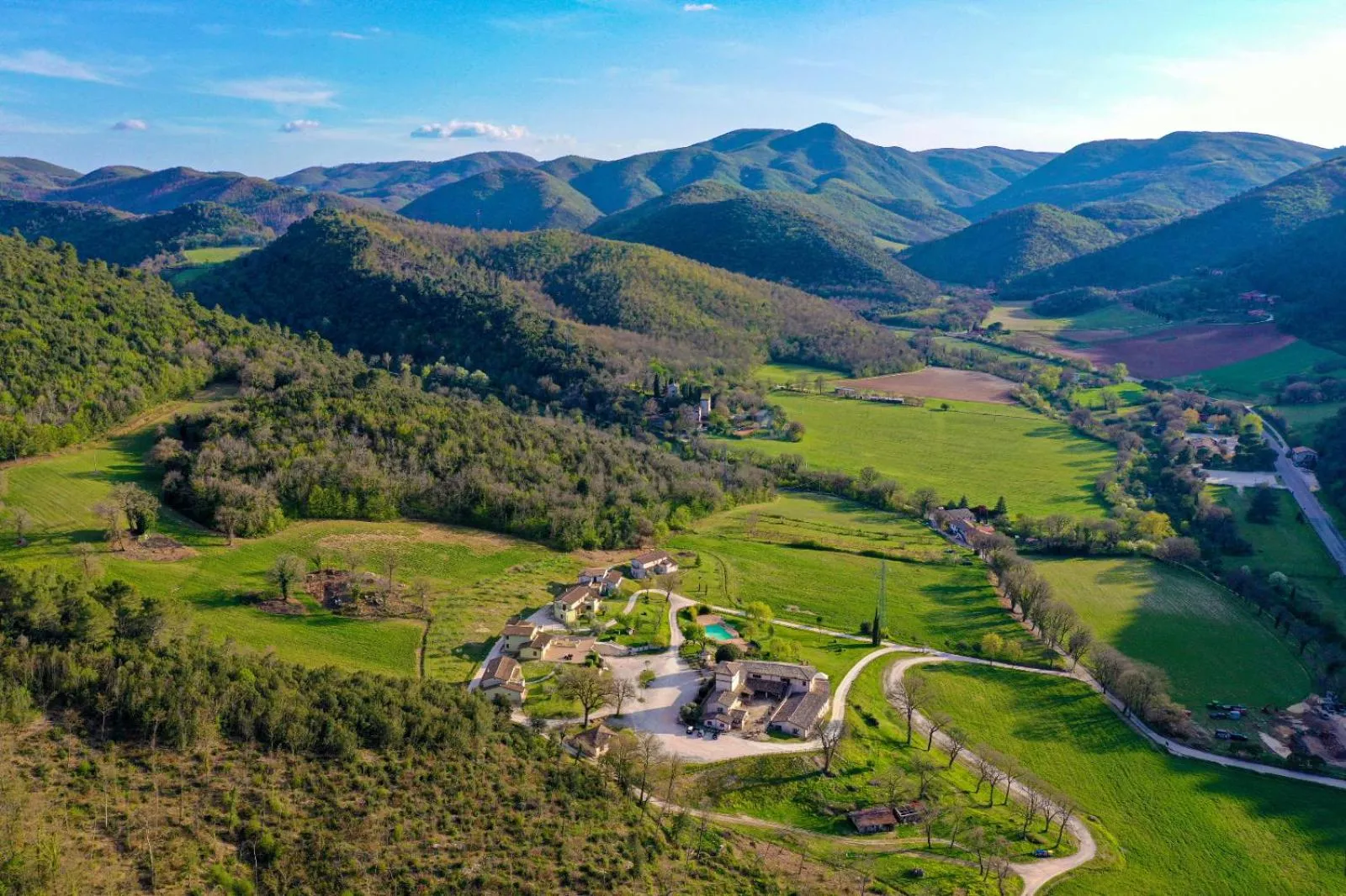 Bird's eye view in Valle Rosa