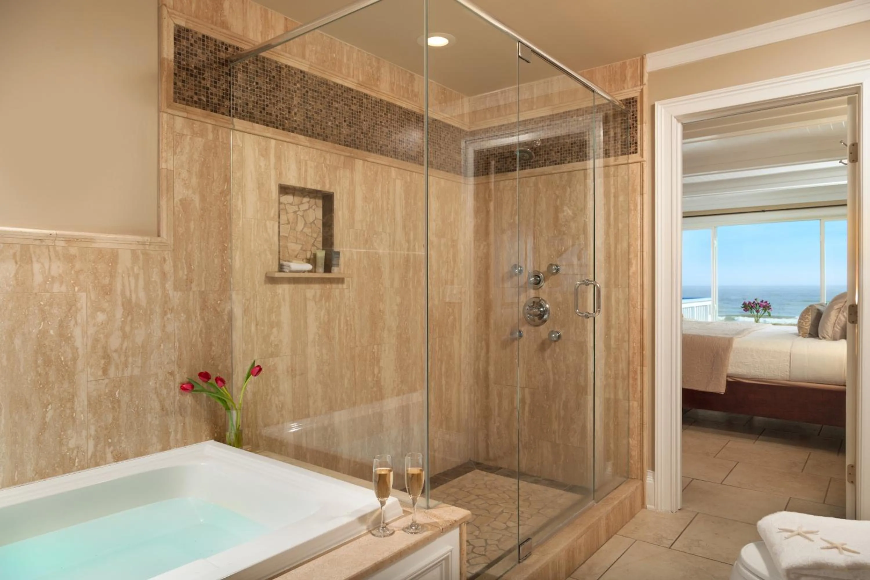 Bed in Bayfront Marin House