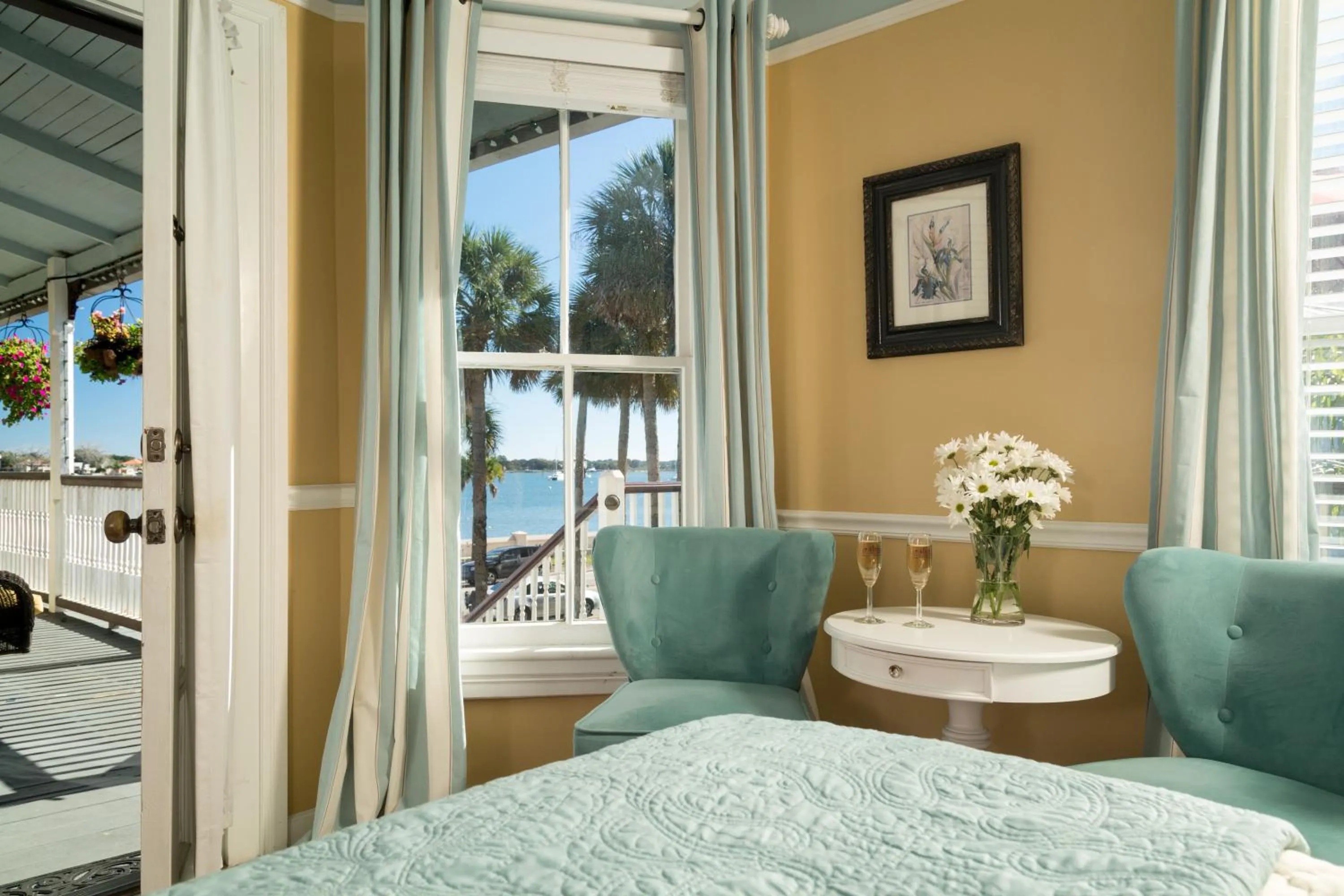 Bedroom, Bed in Bayfront Marin House