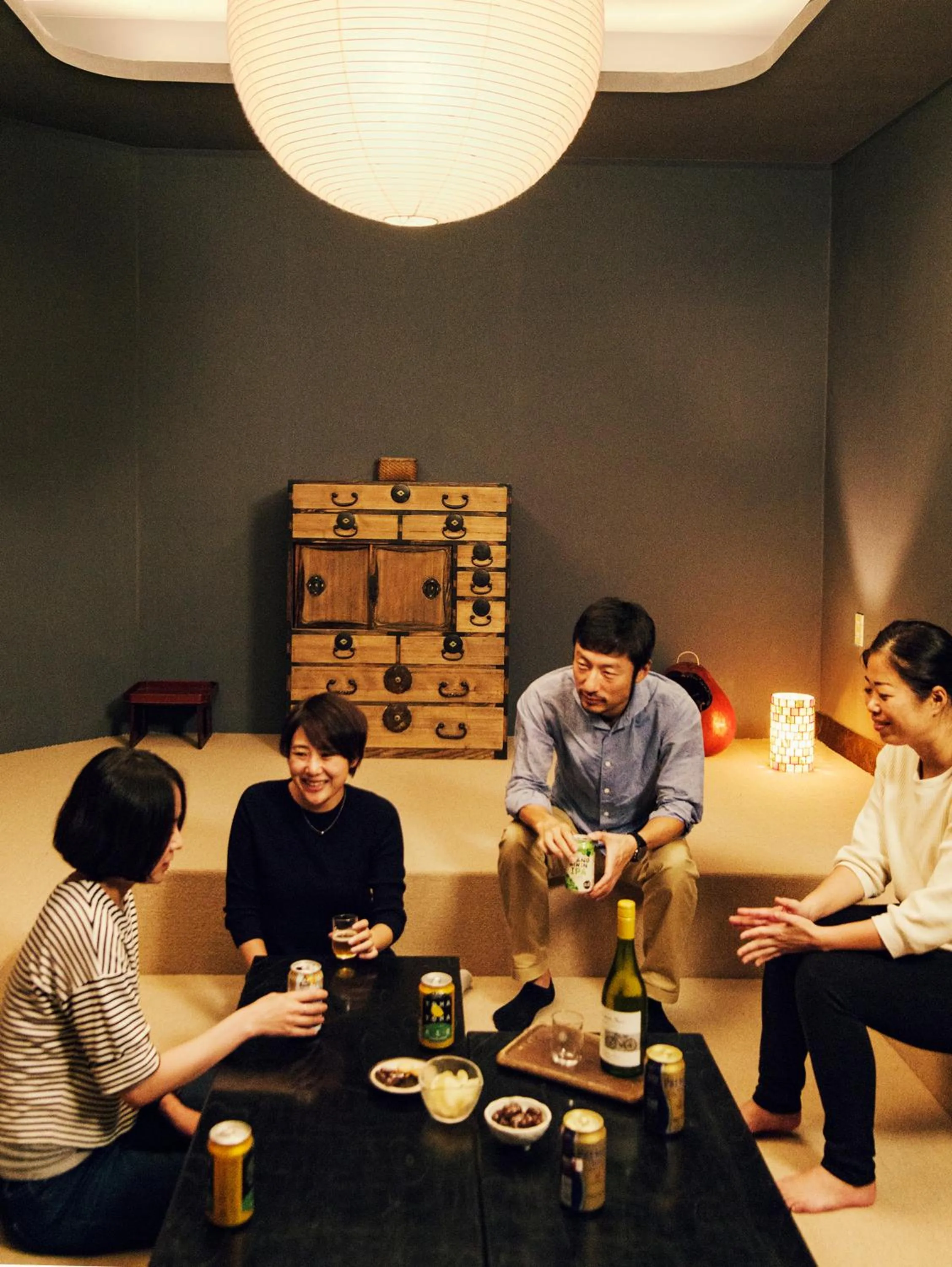 Living room in ZEN&BED Bogetsu-An