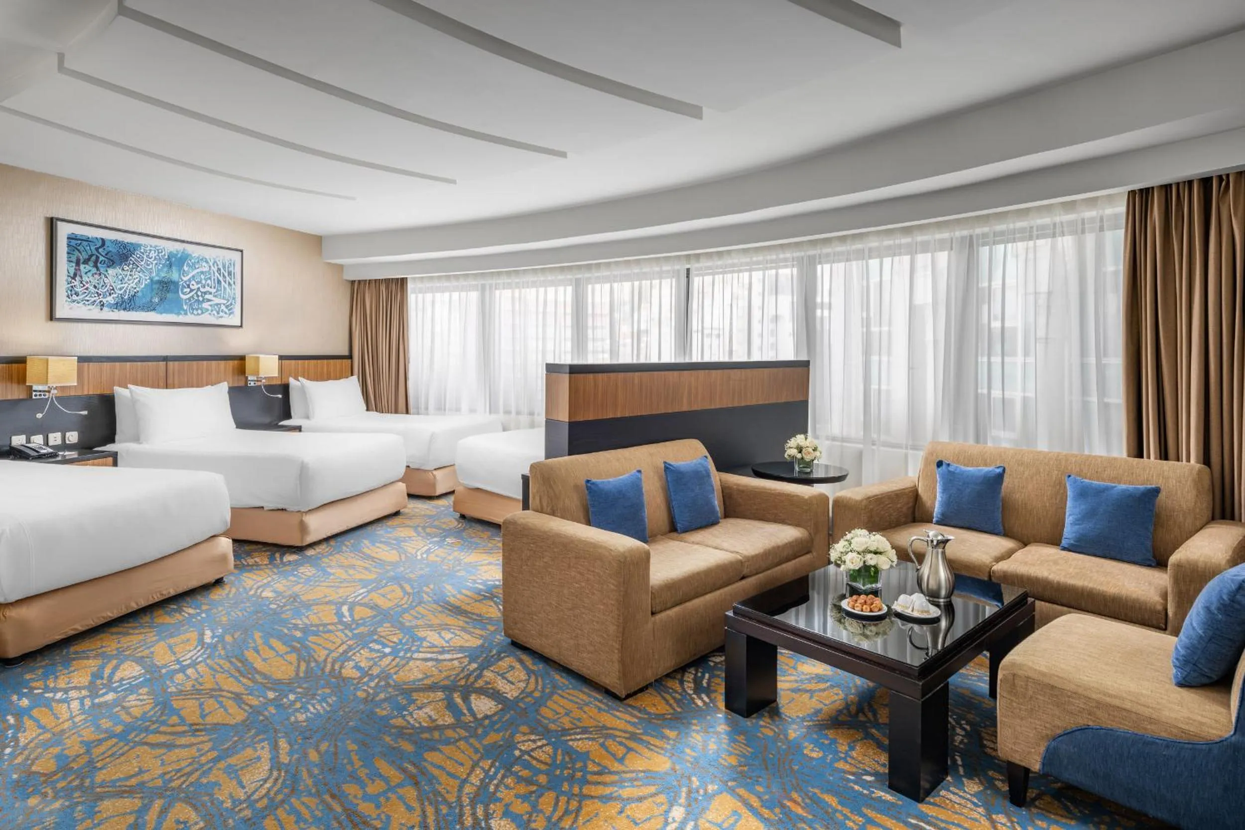 Bed in Al Ghufran Safwah Hotel Makkah