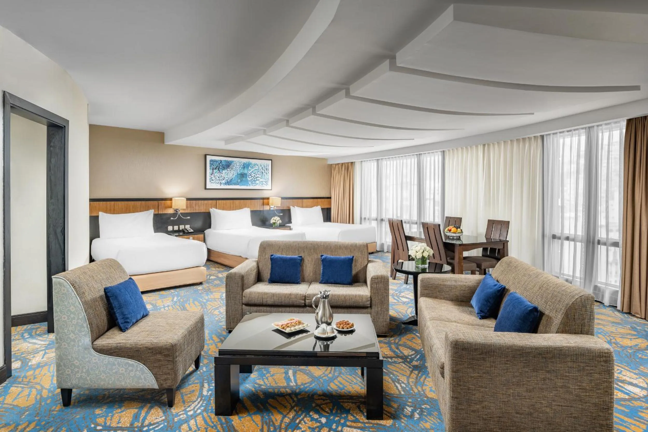 Bed in Al Ghufran Safwah Hotel Makkah