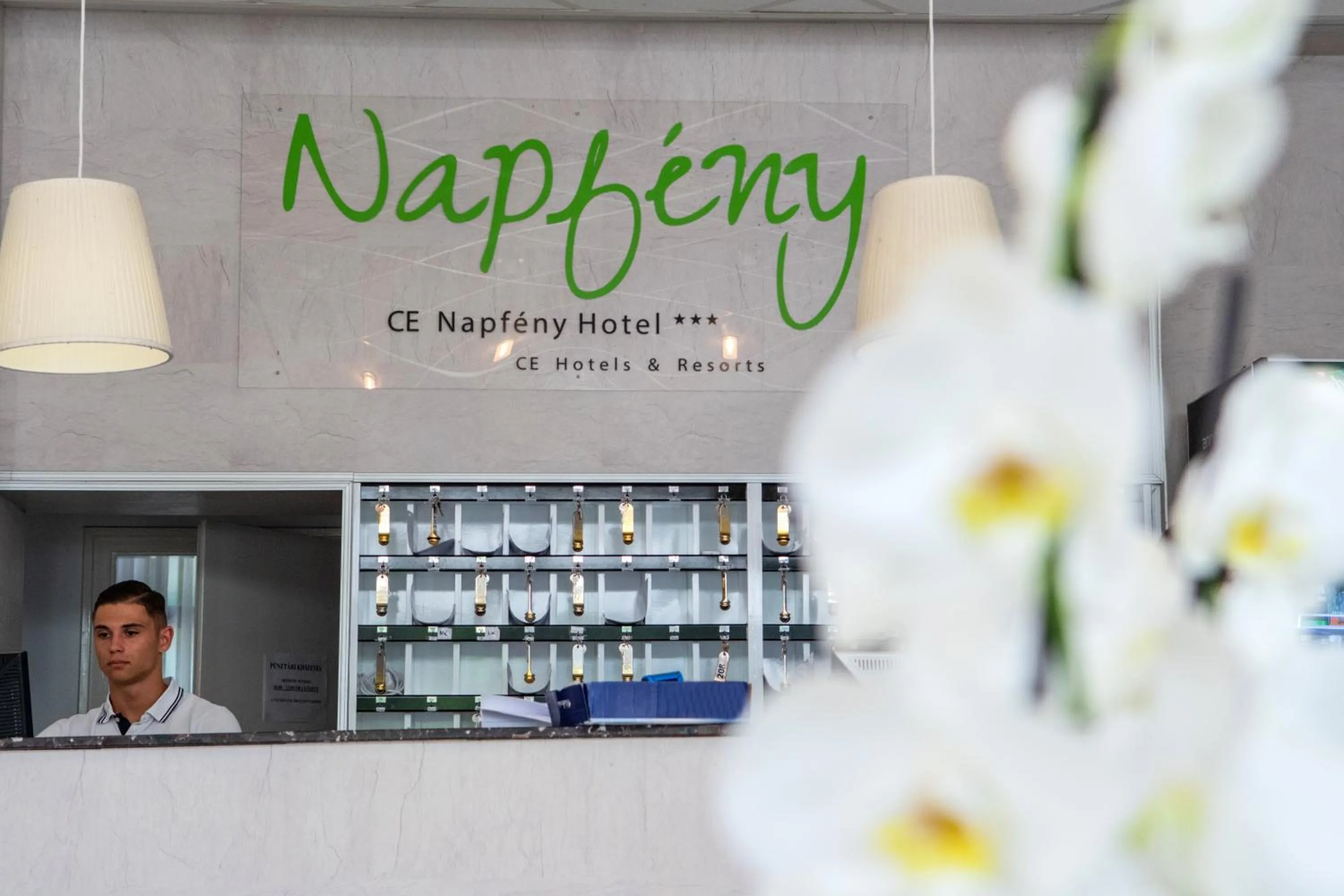 Lobby or reception in CE Napfény Hotel