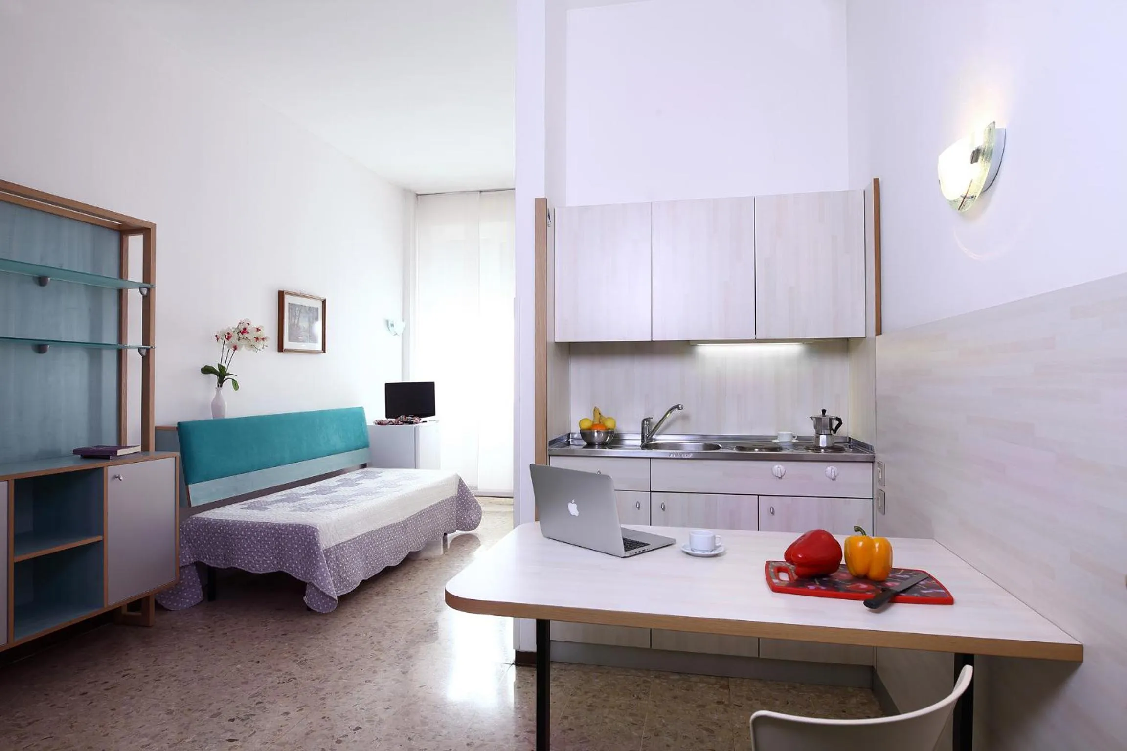 Kitchen or kitchenette, Bed in Residence Giusti 6