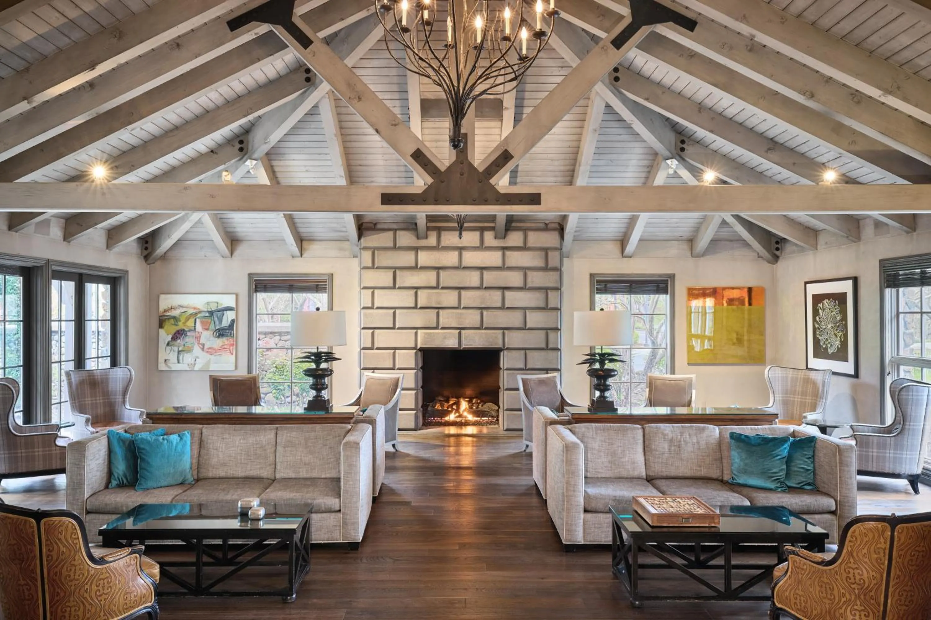 Lobby or reception in Hotel Yountville