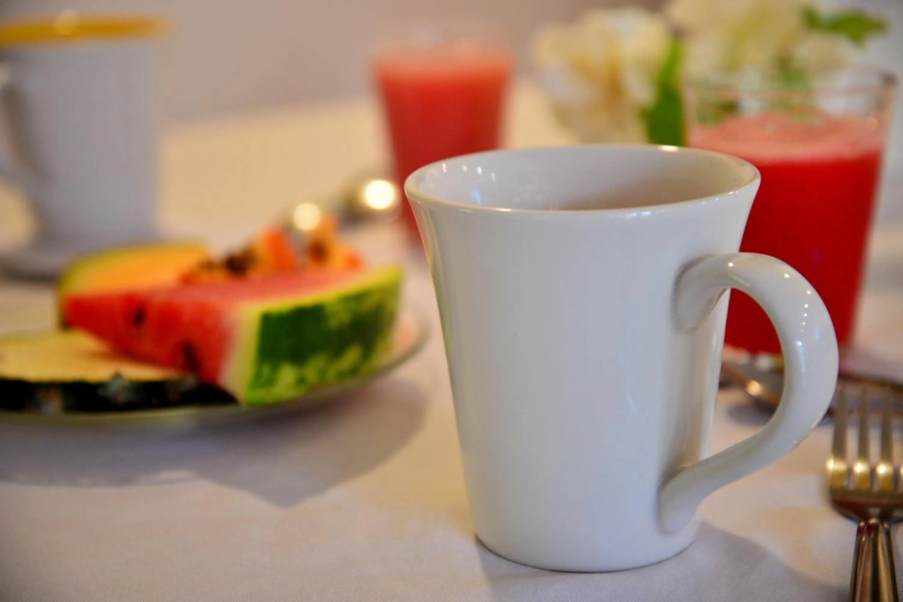 Buffet breakfast in Pousada Enseada Dos Golfinhos