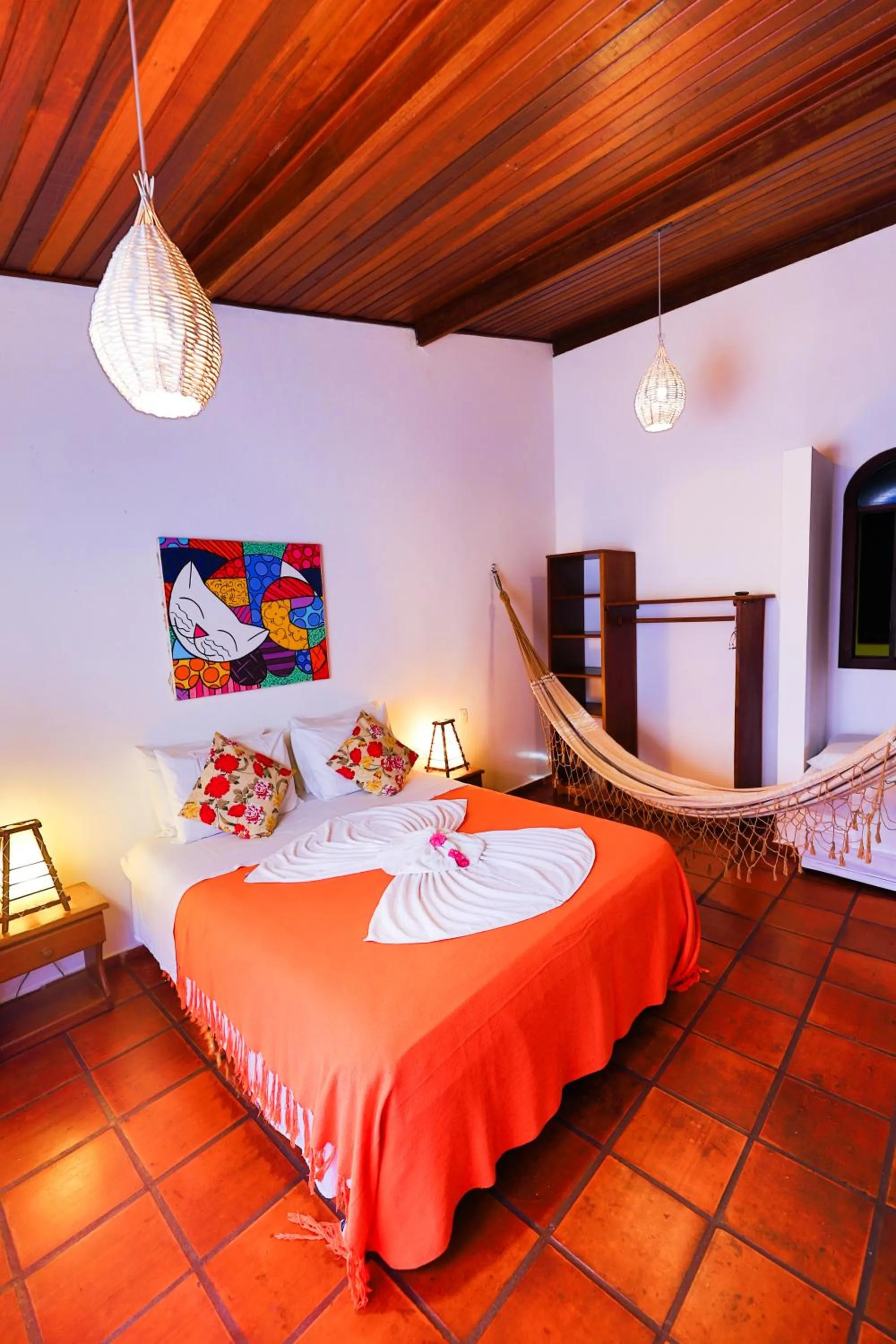 Bed in Pousada Enseada Dos Golfinhos