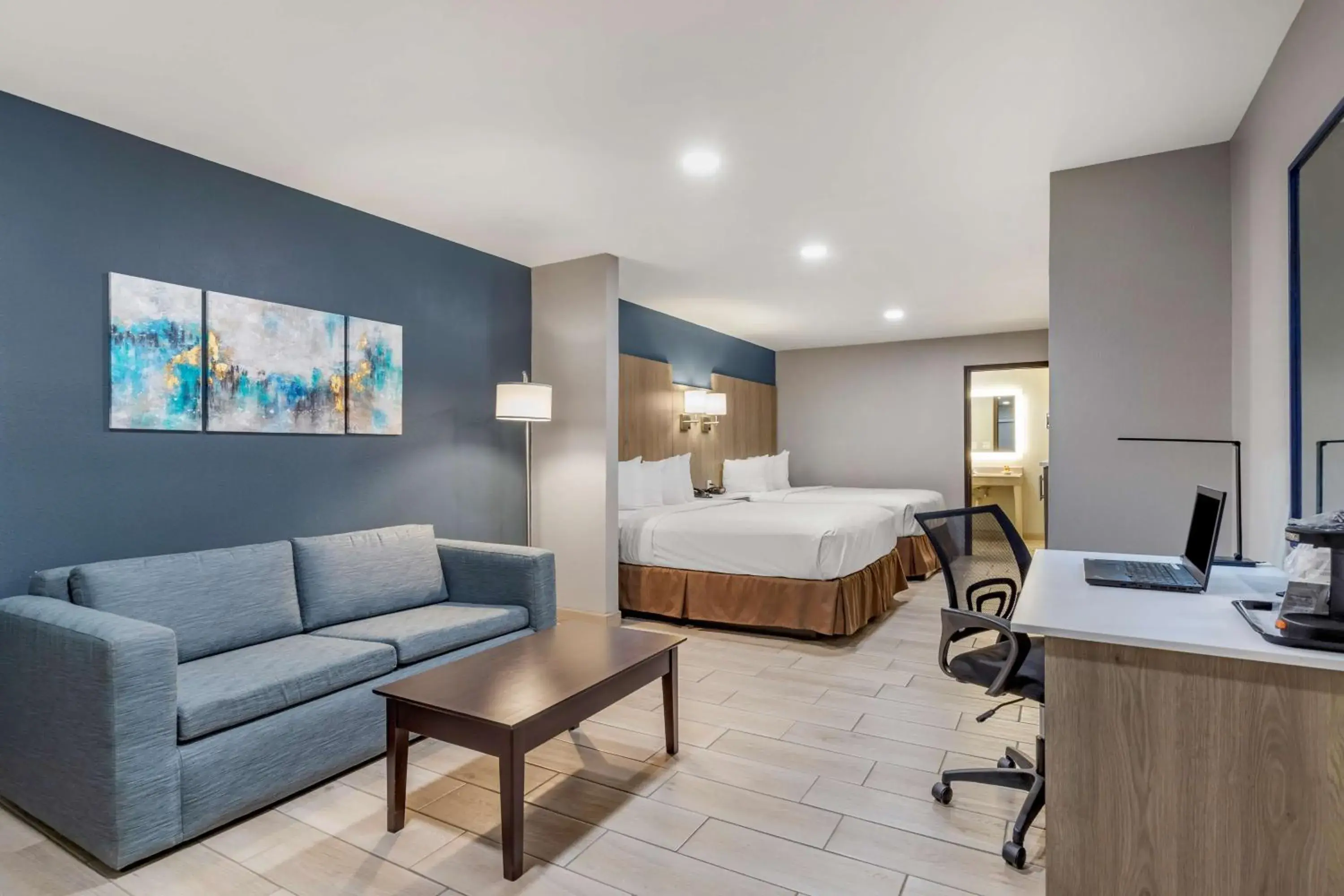 Queen Room with Two Queen Beds and Mobility Accessible Roll-In Shower in Best Western Plus Edinburg Inn & Suites Queen Room with Two Queen Beds and Mobility Accessible Roll-In Shower in Best Western Plus Edinburg Inn & Suites