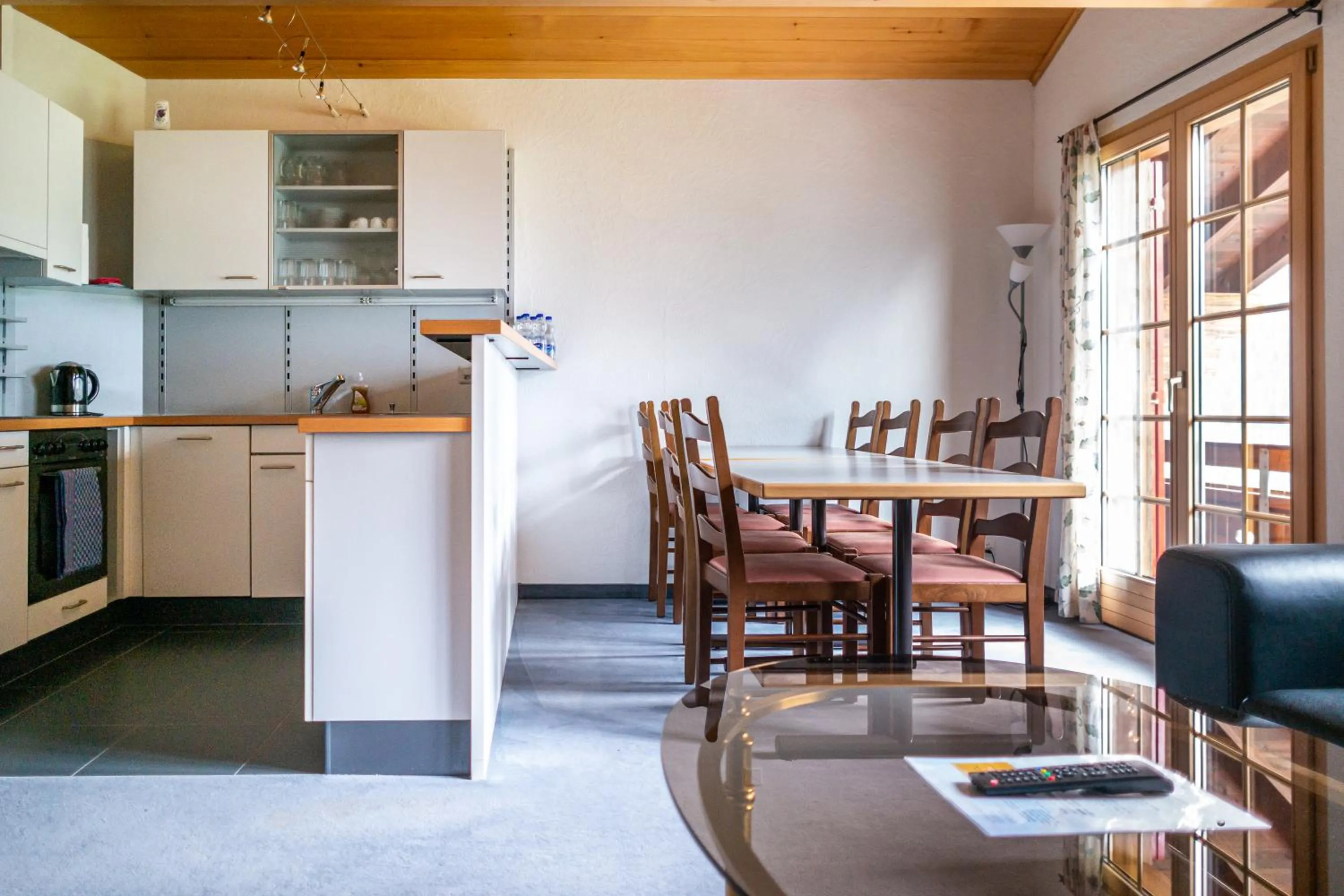 Kitchen or kitchenette in Hotel Gletscherblick Grindelwald