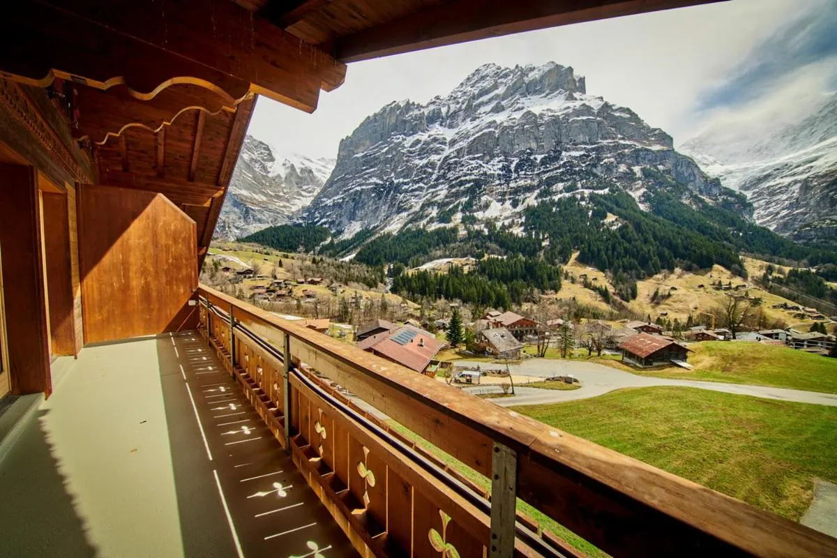 Balcony/Terrace in Hotel Gletscherblick Grindelwald