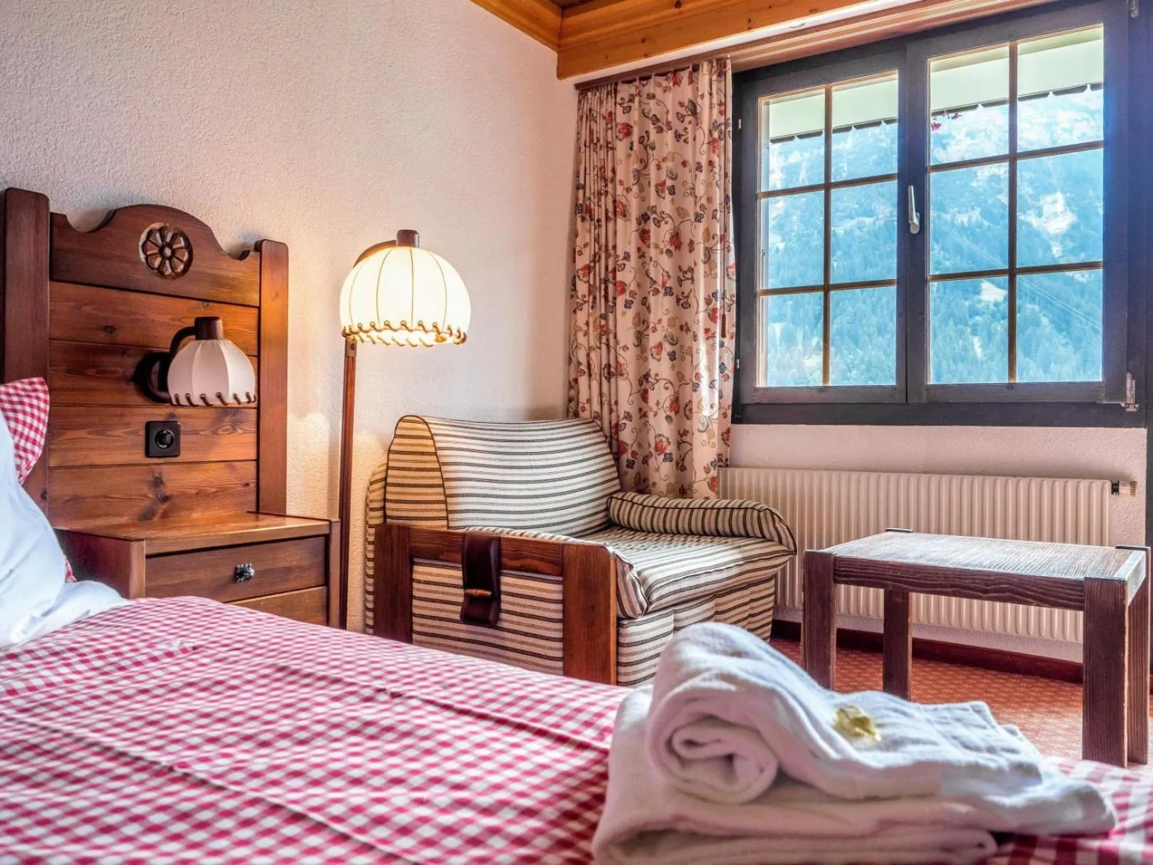 Bed in Hotel Gletscherblick Grindelwald