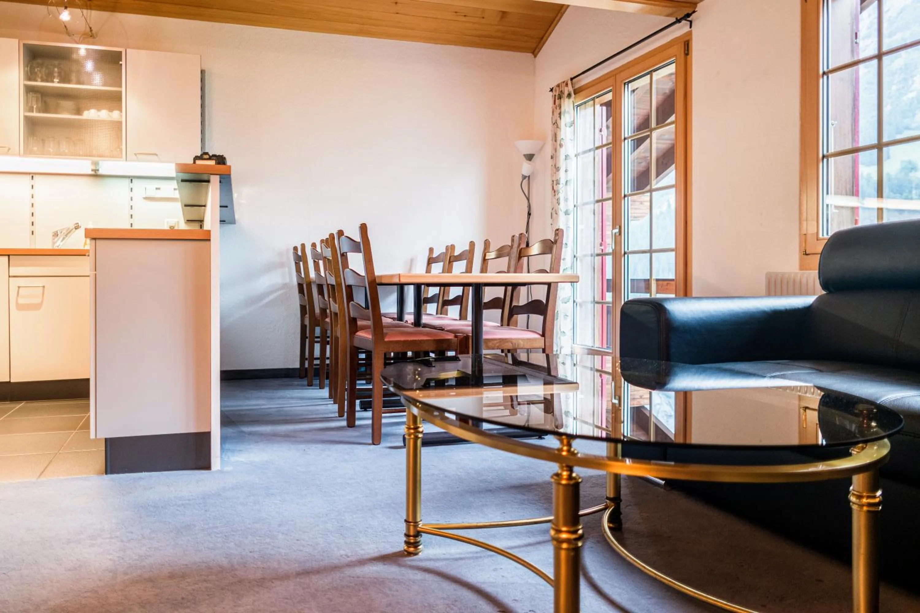 Kitchen or kitchenette in Hotel Gletscherblick Grindelwald