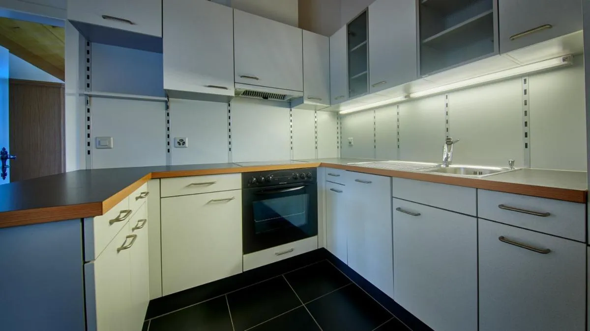 Kitchen or kitchenette in Hotel Gletscherblick Grindelwald