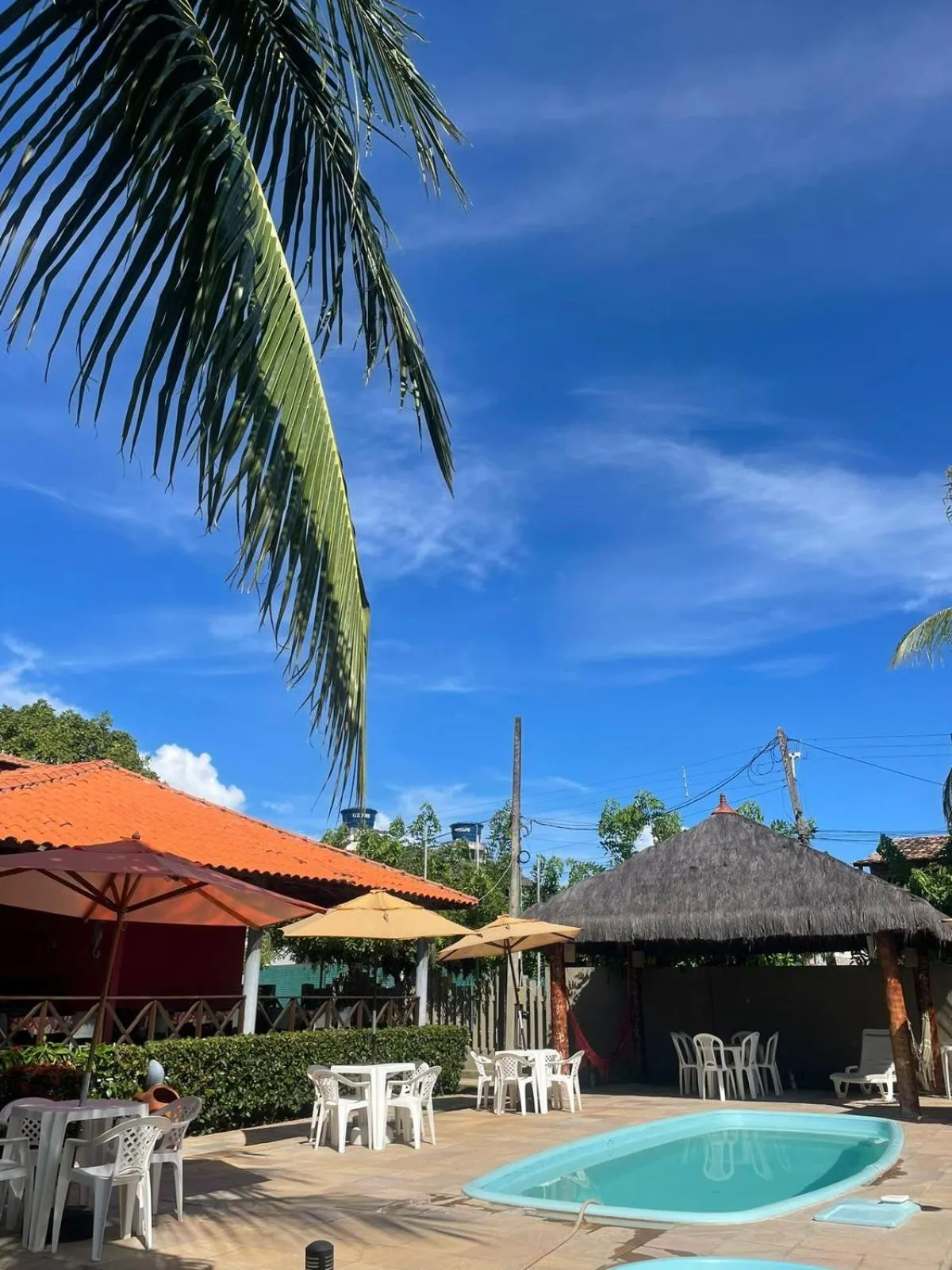 Pool view in Pousada Solar da Praia