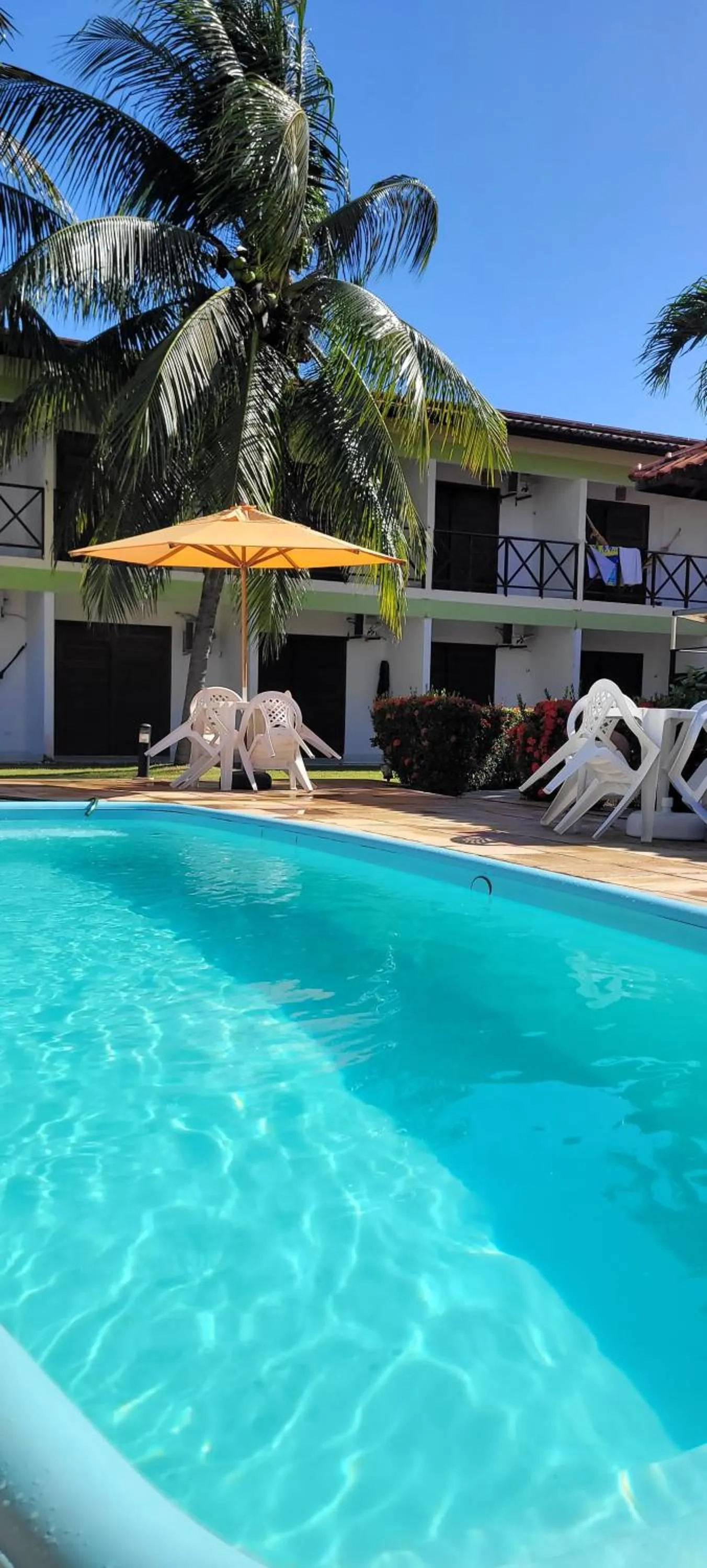 Pool view in Pousada Solar da Praia