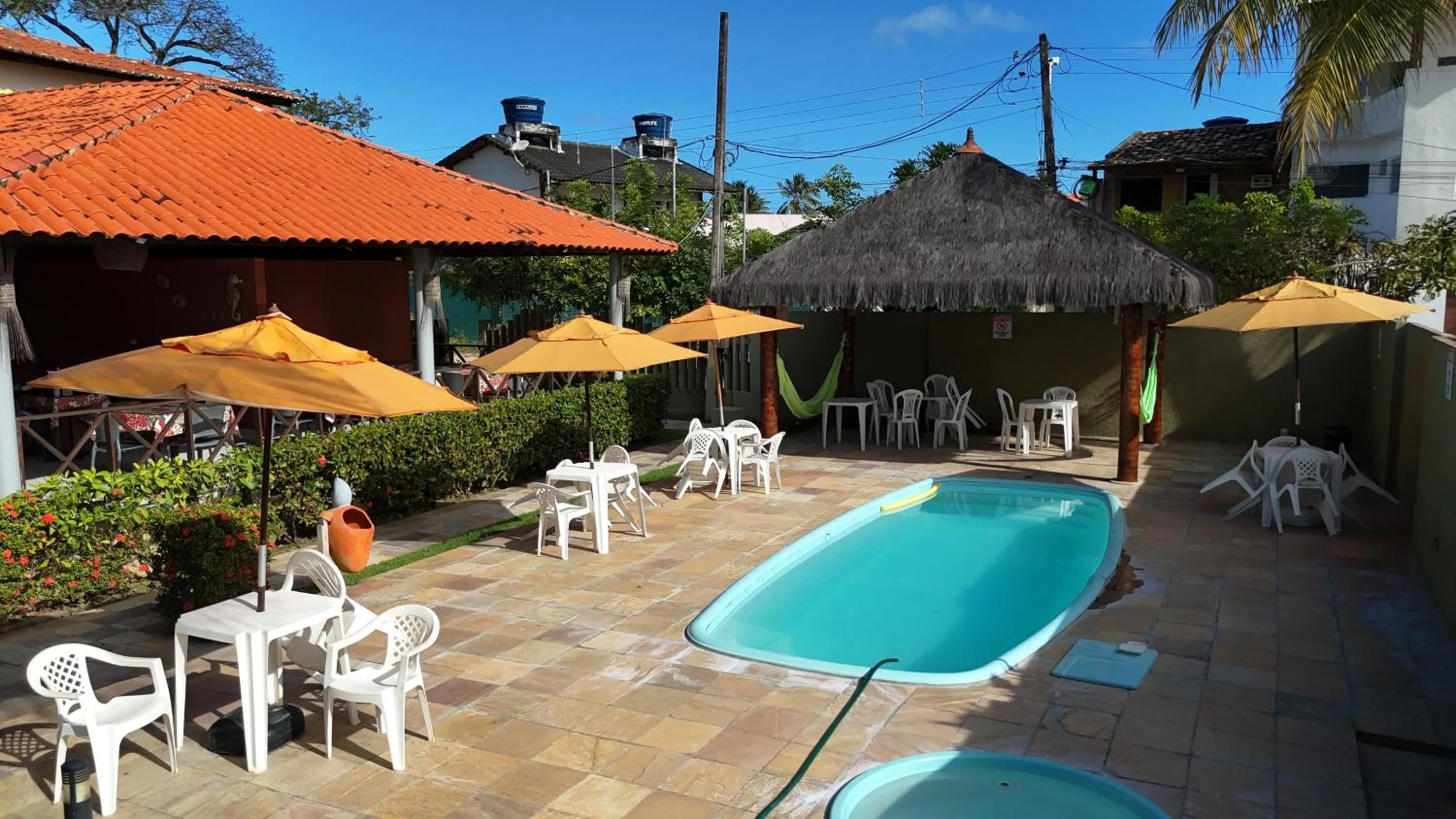 Pool view in Pousada Solar da Praia