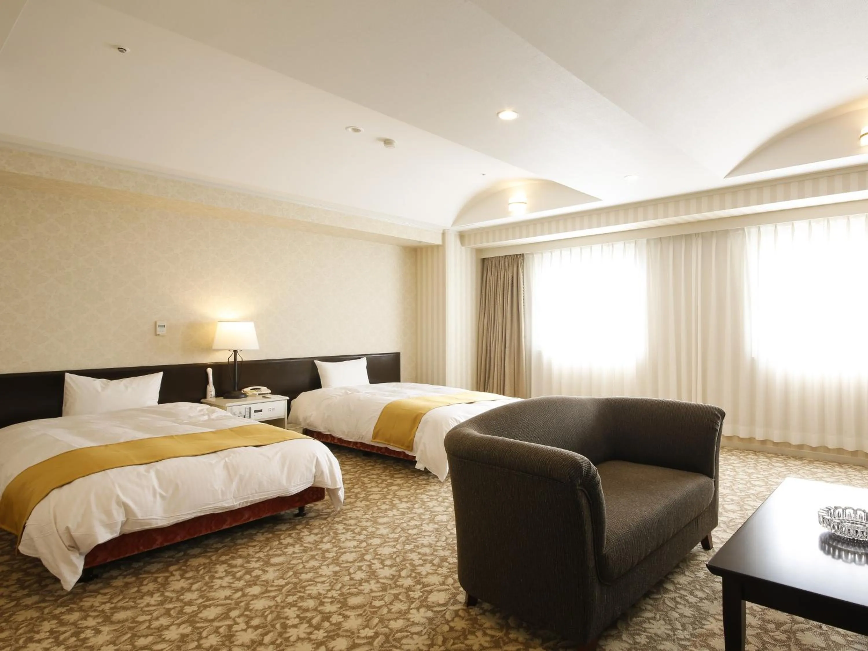 Bed in Kotohira Onsen Kotosankaku