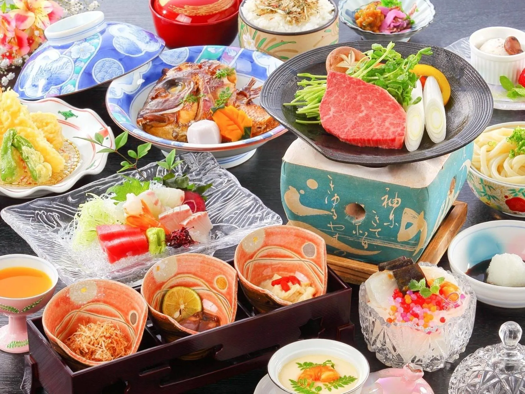 Food in Kotohira Onsen Kotosankaku