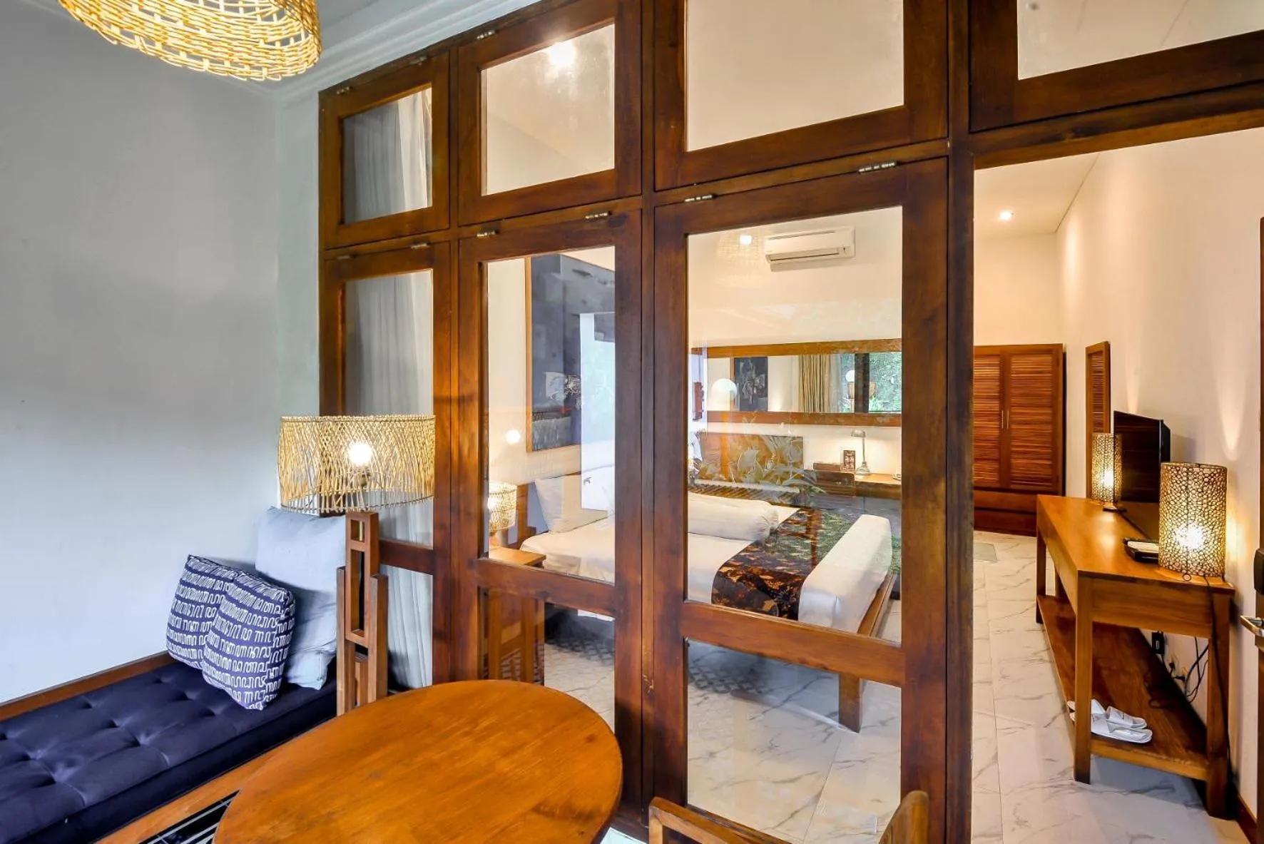 Balcony/Terrace, Bed in Rumah Mertua Heritage