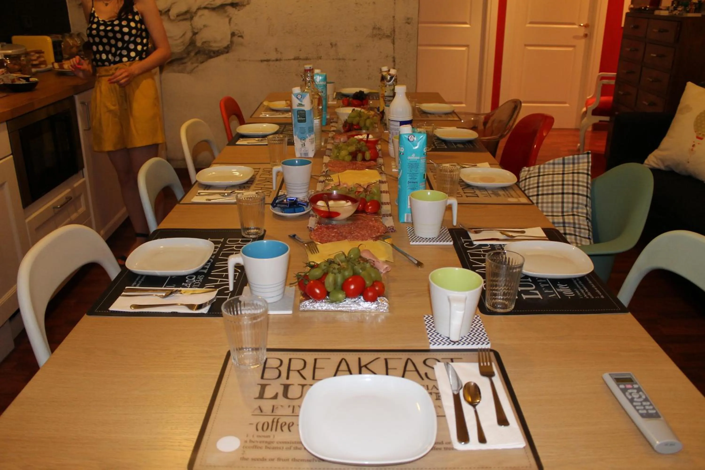 Buffet breakfast in DAB Guest House