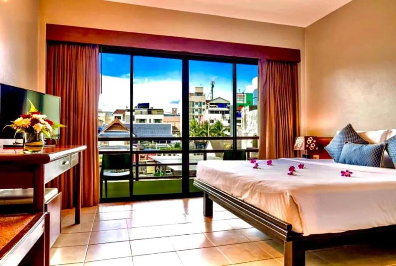 Bed in C & N Hotel Patong, Phuket