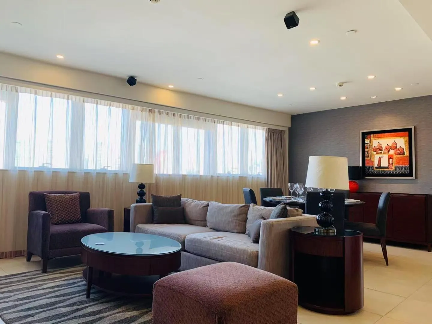 Seating area in Oakwood Residence Shanghai