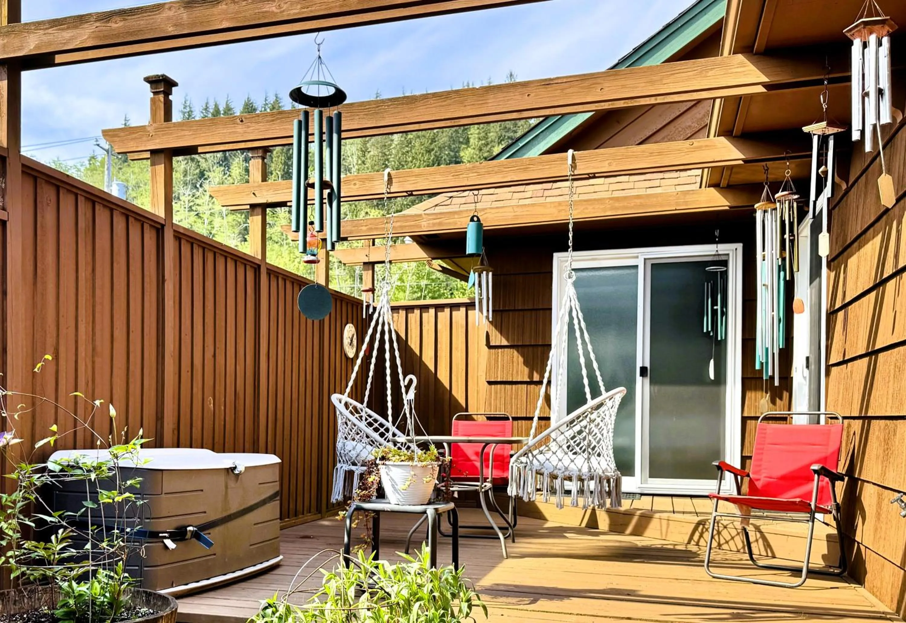 Balcony/Terrace in Leah's Homestay in Hoquiam