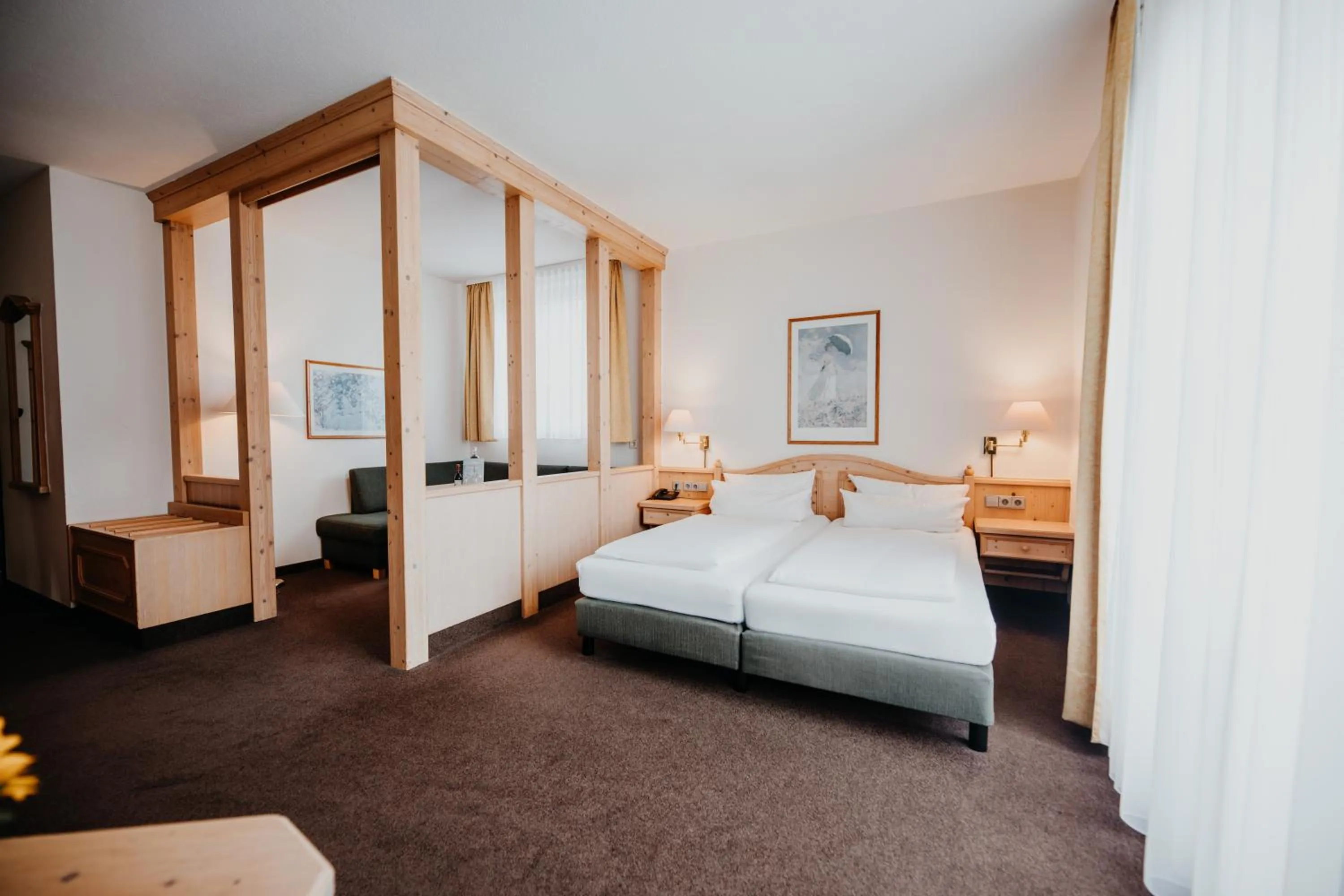 Bed in Sonnenhotel Hoher Hahn