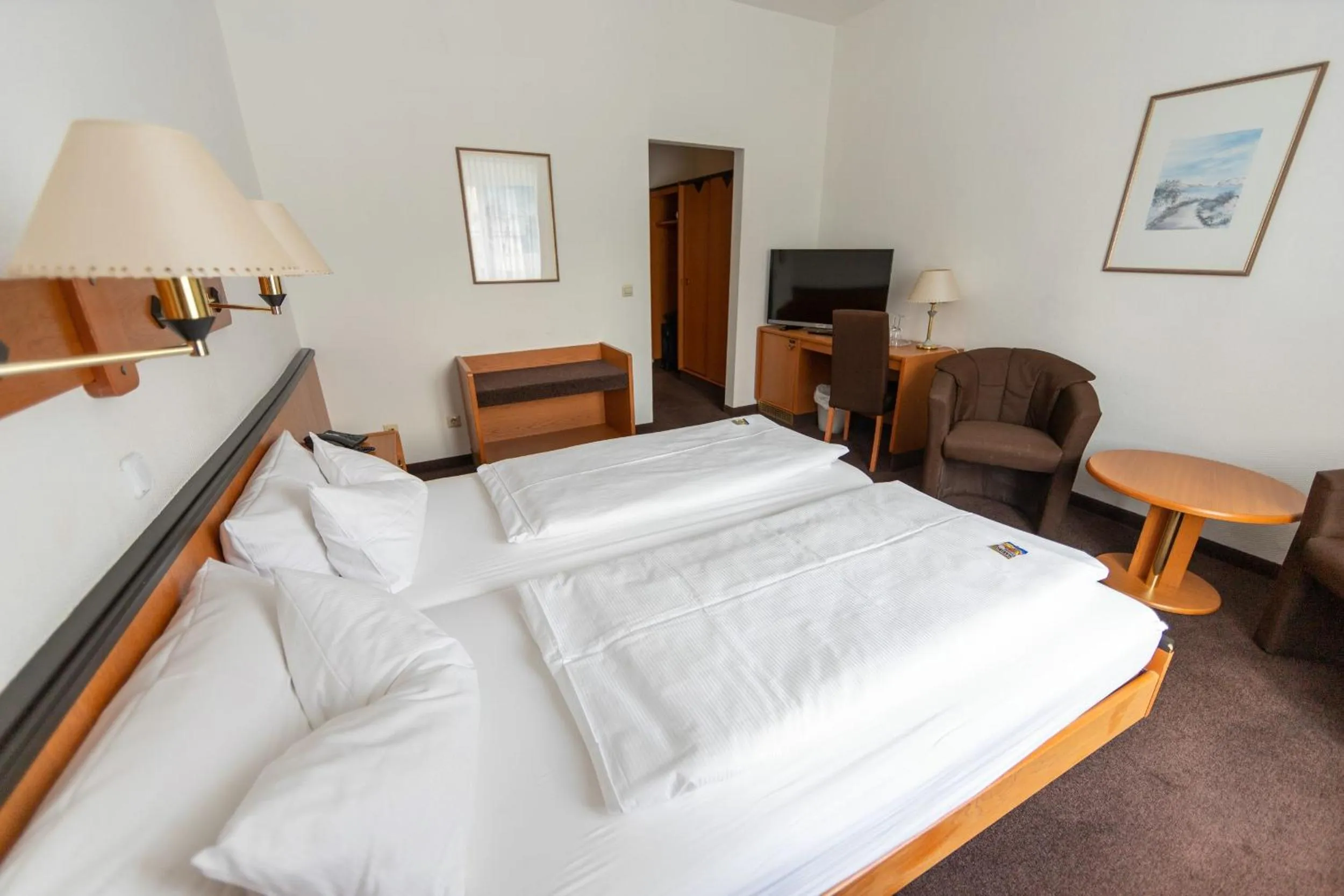Bed in Sonnenhotel Hoher Hahn