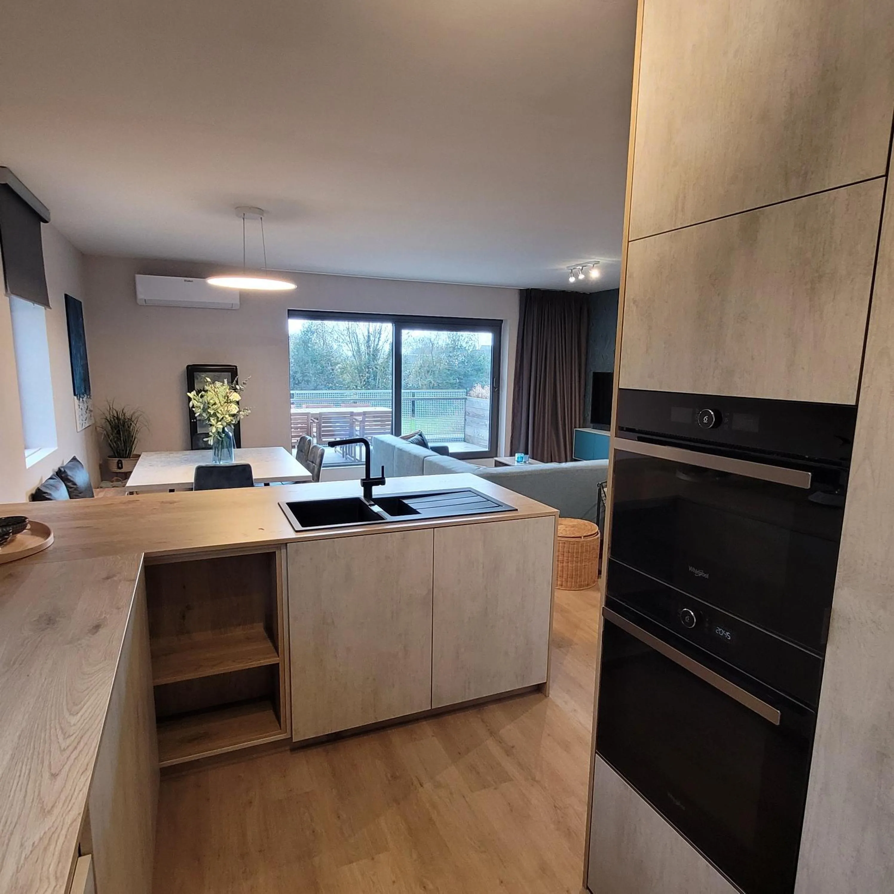 Kitchen or kitchenette in Abalona Hotel & Apartments