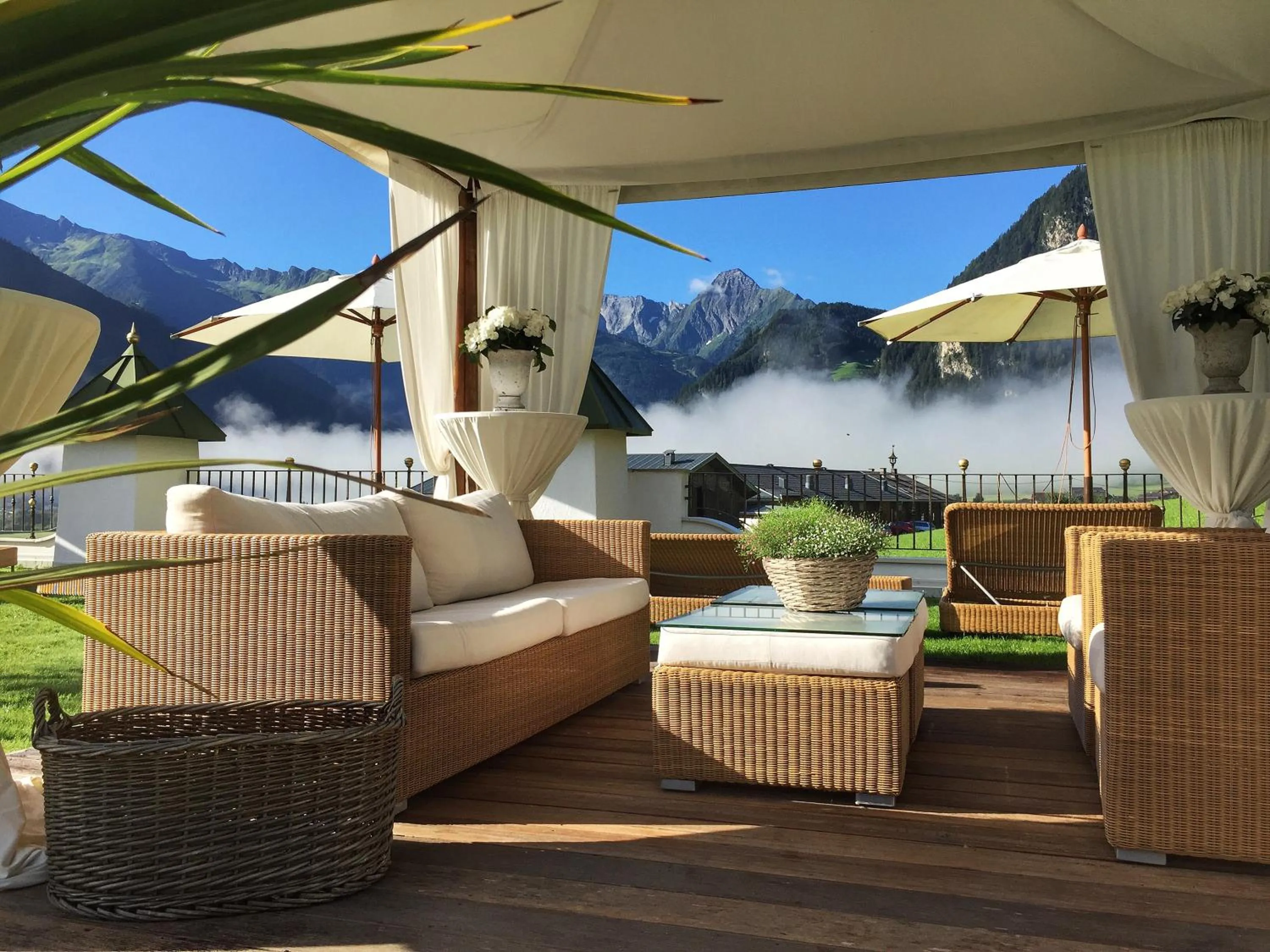 Garden view in Hotel Alpenblick Zillertal