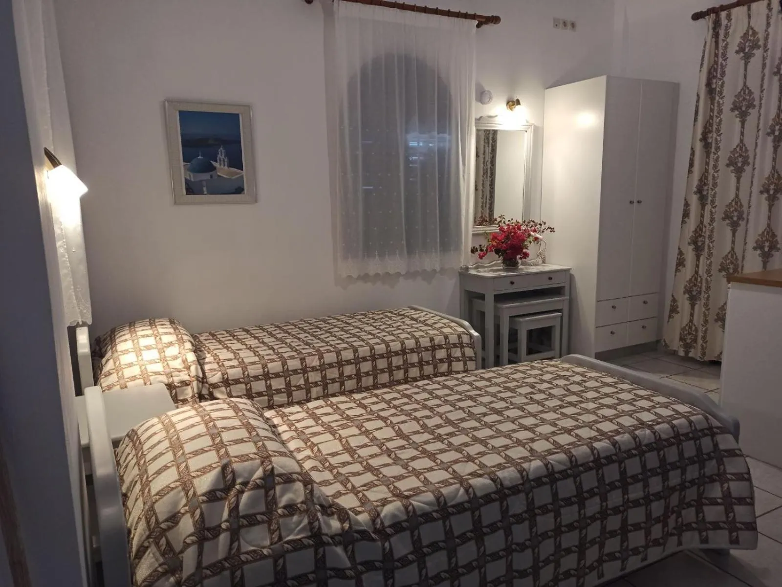 Bed in Ancient Thera Studios