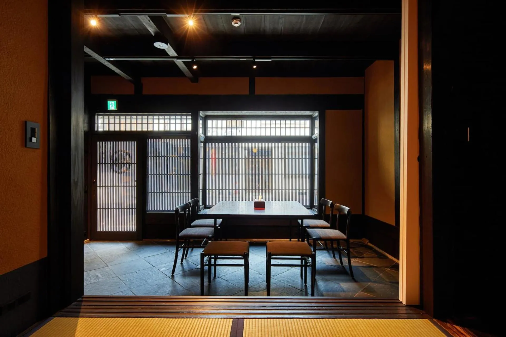 Dining area in Kyoto Urushiro Wakasaya