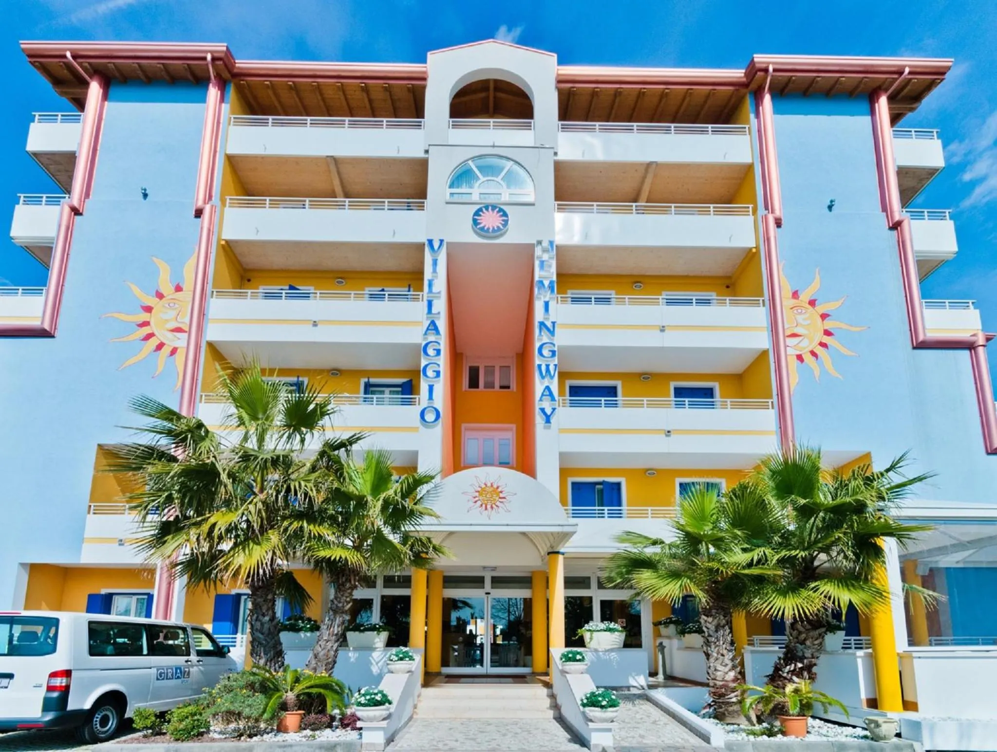 Facade/entrance in Villaggio Hemingway - Family Aparthotel