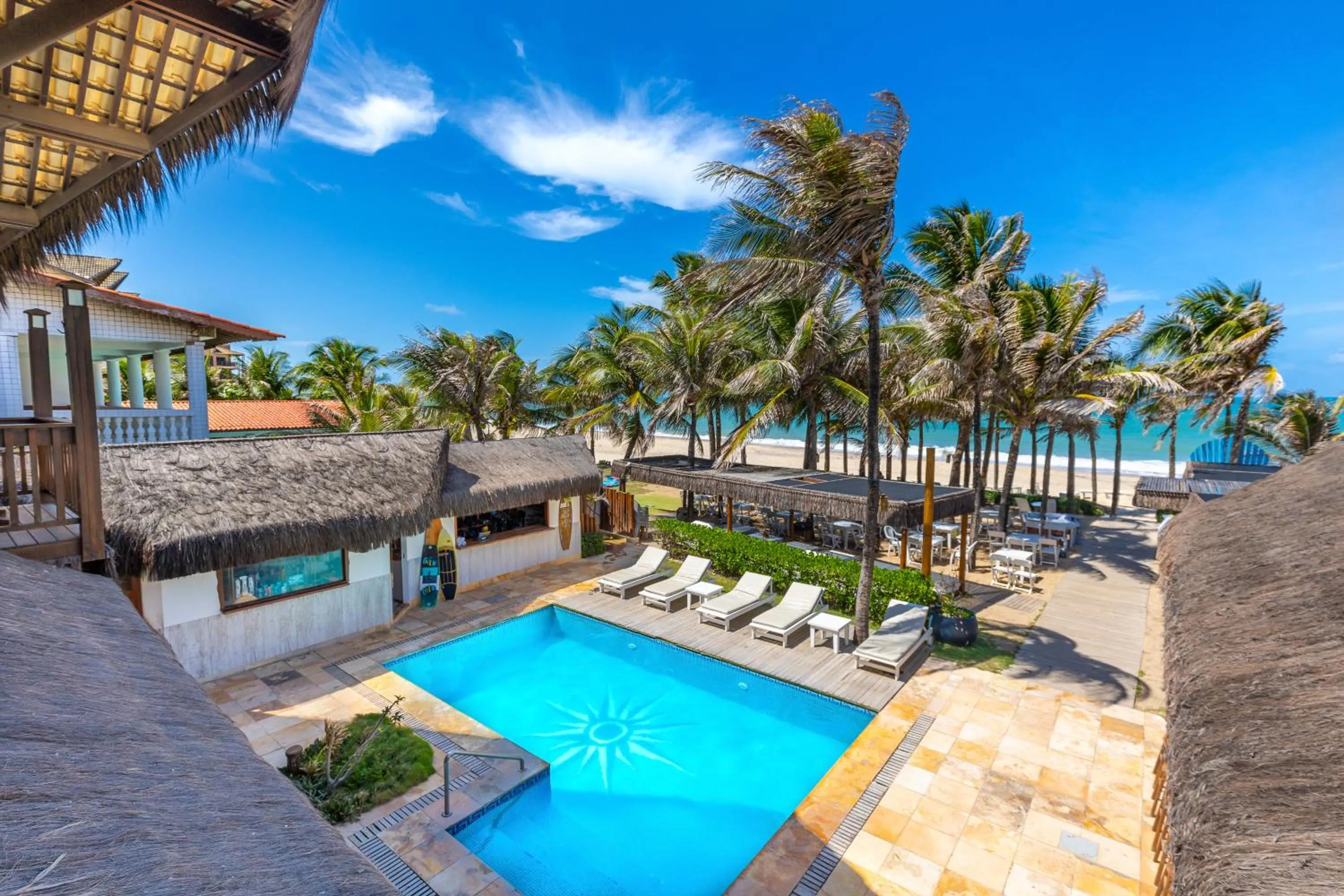 Pool view in Vila Coqueiros Boutique Hotel
