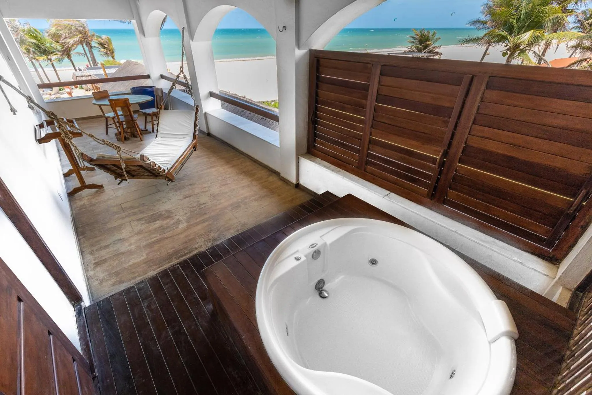 Pool view in Vila Coqueiros Boutique Hotel