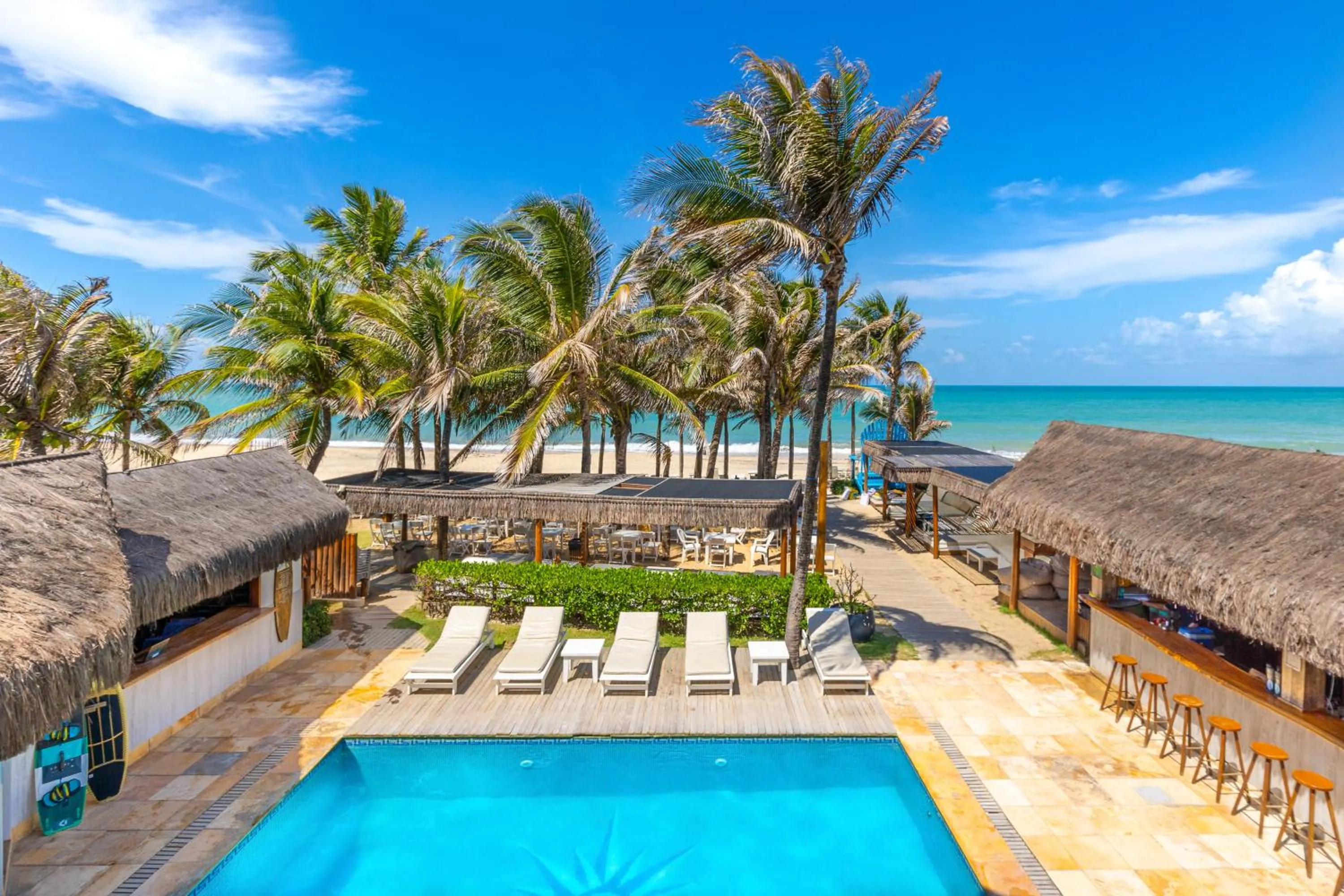 Pool view in Vila Coqueiros Boutique Hotel