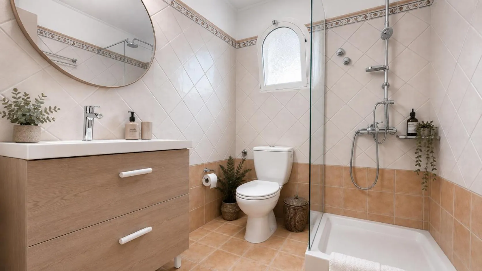 Shower in Kaloudis Studios & Apartments