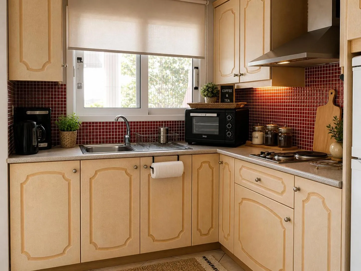 Kitchen or kitchenette in Kaloudis Studios & Apartments