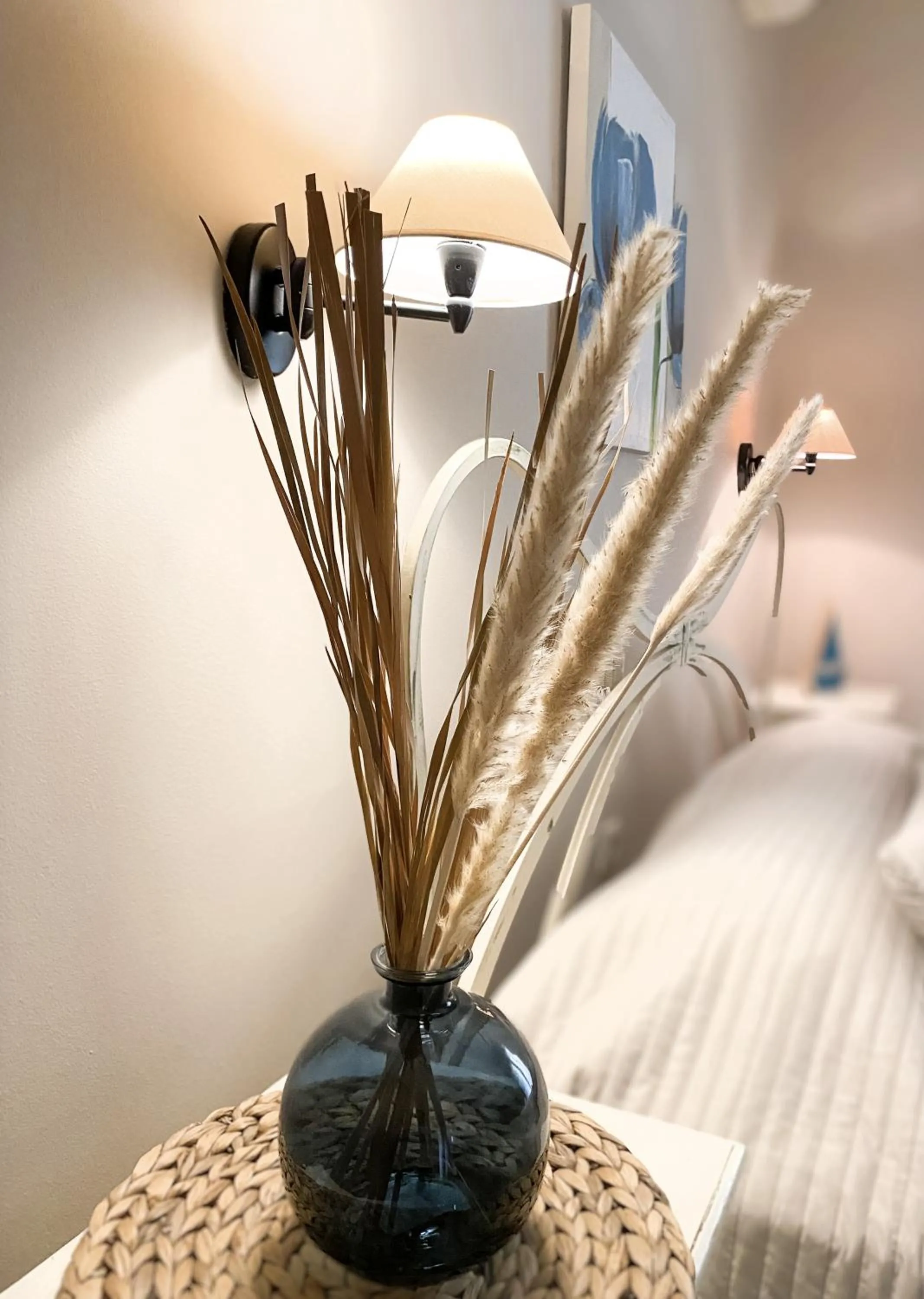 Decorative detail, Bed in Kaloudis Studios & Apartments