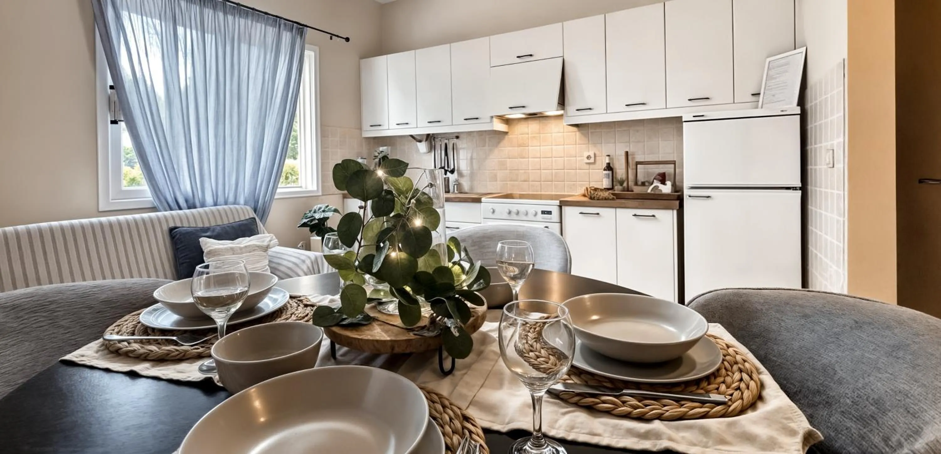 Seating area in Kaloudis Studios & Apartments